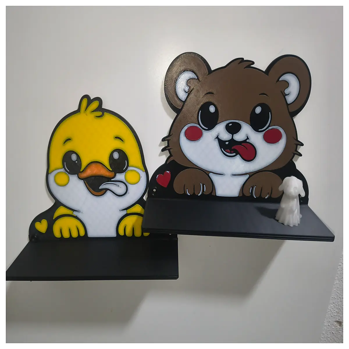 Cute Duck Bear Wall Decor for Nursery Children s Wall Art Room Decoration Wall Panels Baby Room Accessories