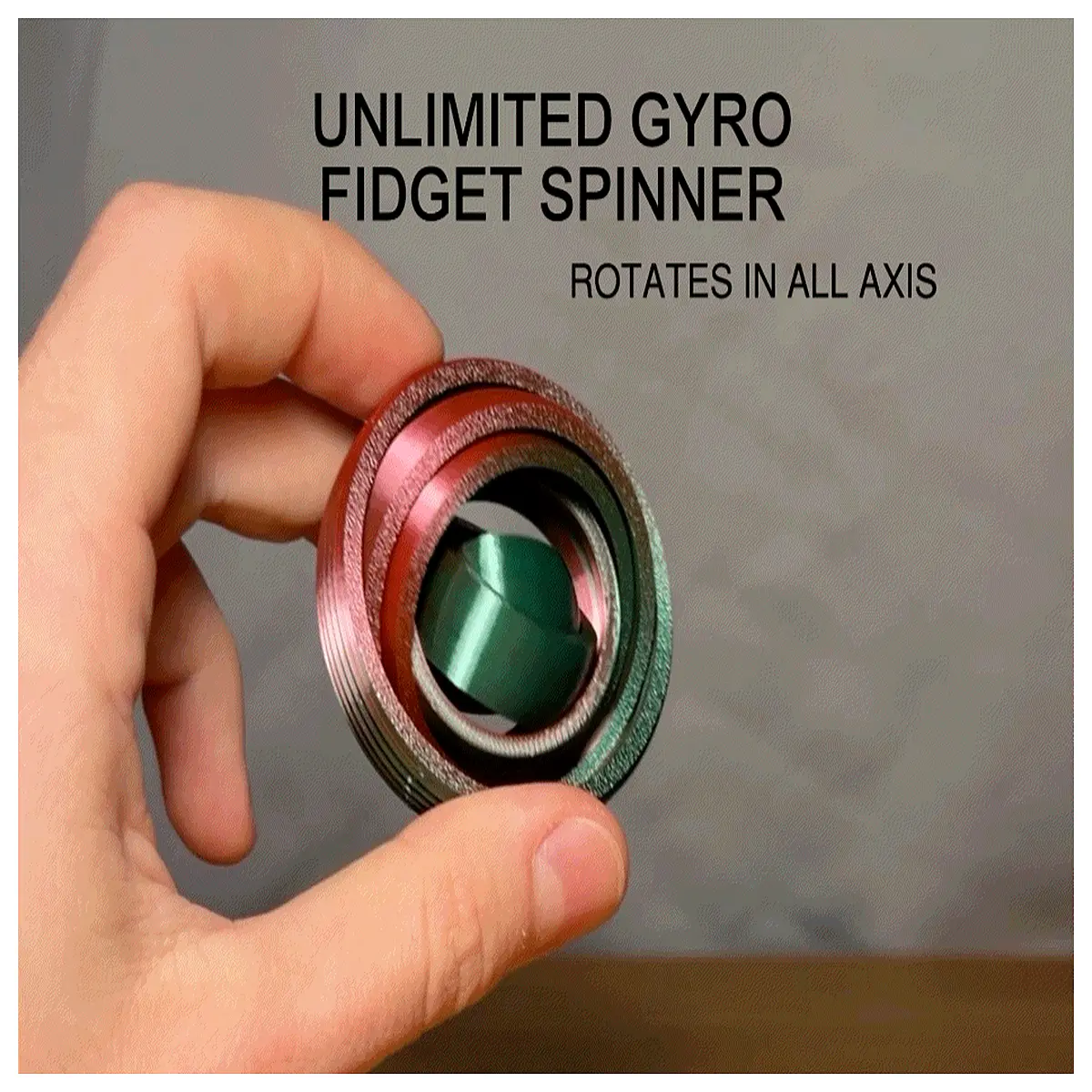 Spinning Gyro Toy Fidget Spinner Stress Relief Infinite Rotation Puzzle Toy Fun Kids Gift