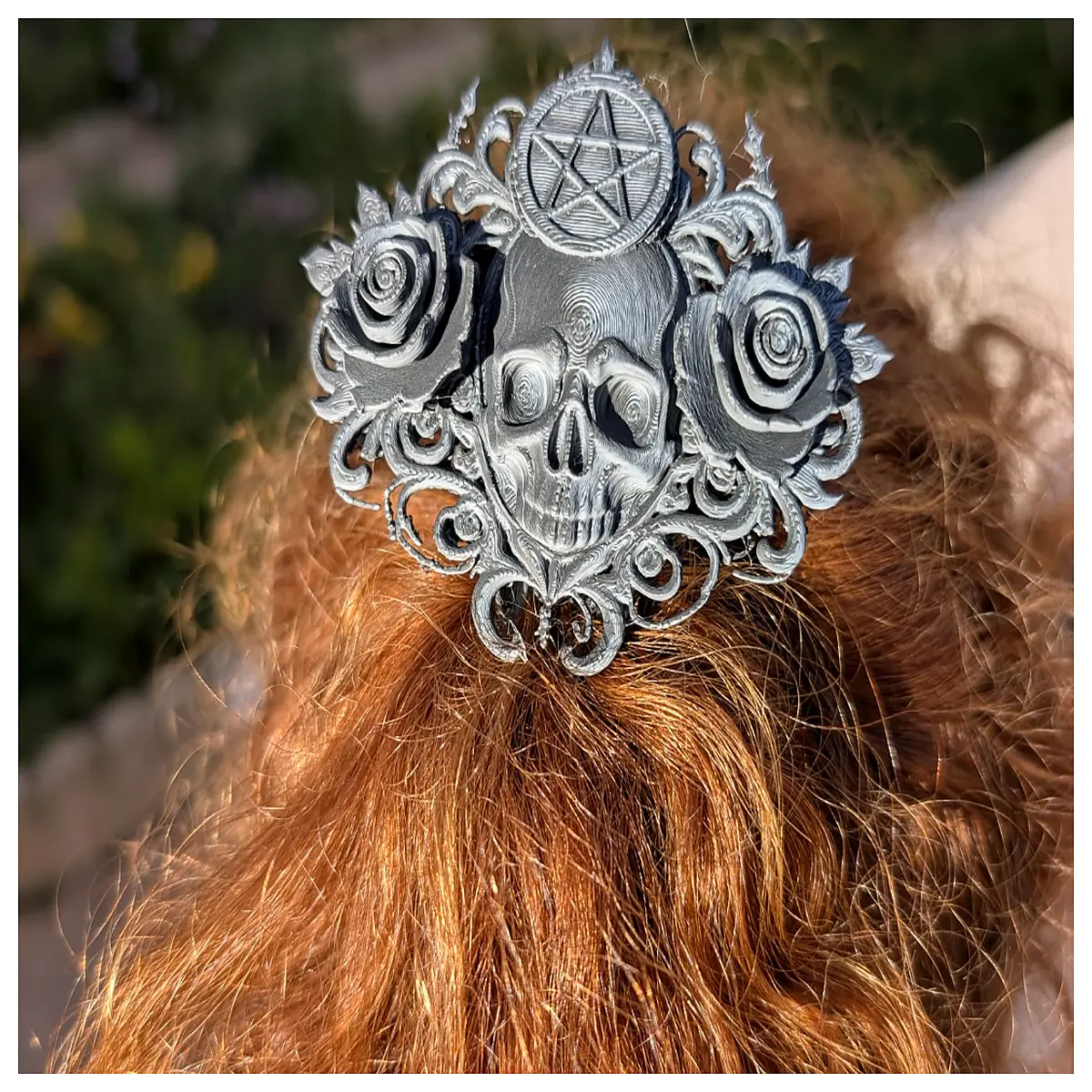 Gothic Hair Clips Women s Black Cross Decoration Hair Accessories Dark Style Accessory Elegant Hairpins Black Devil Design