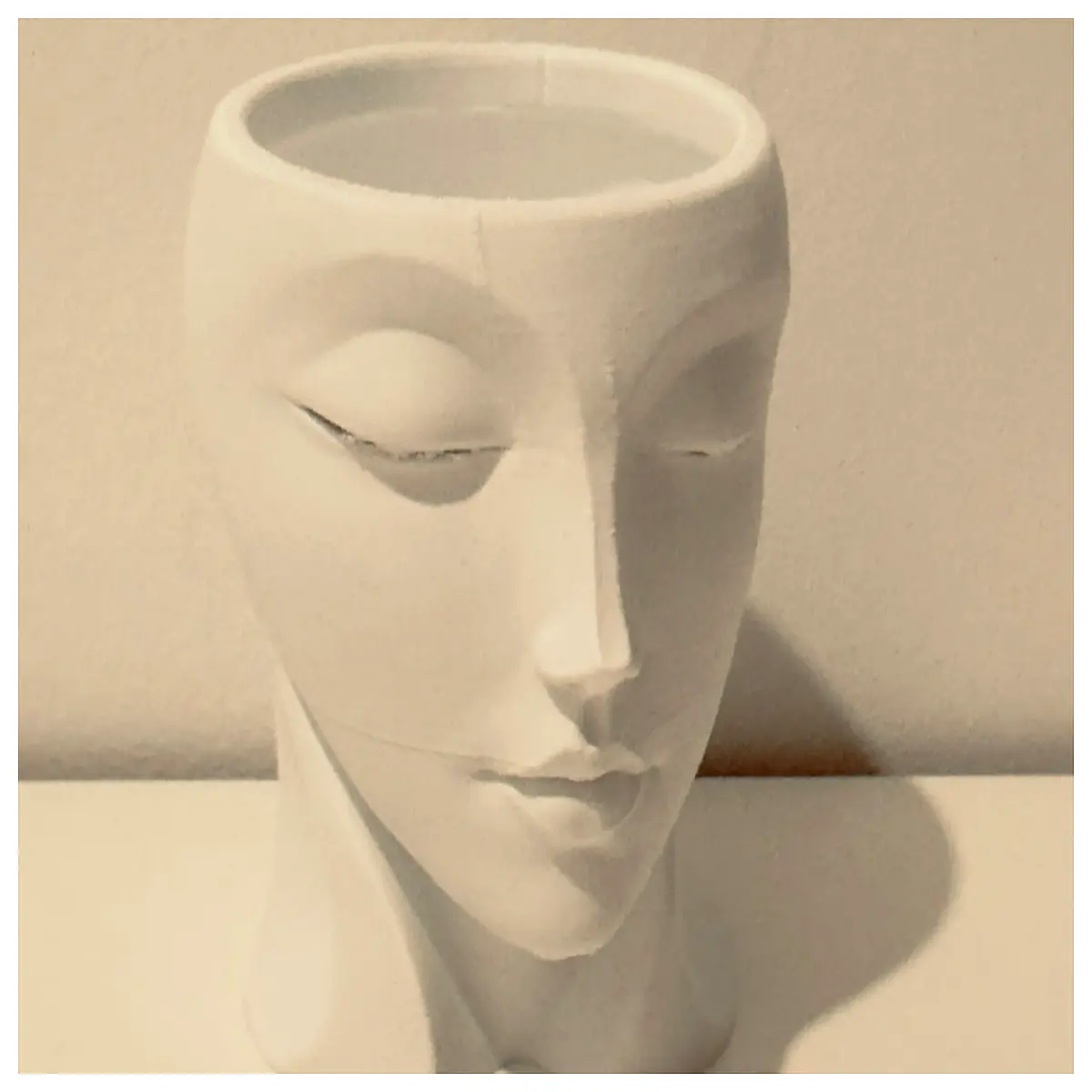 Mini Woman Face Planter Small Garden Decoration Potted Plant Stand Indoor Garden Ornament Desktop Flower Pot