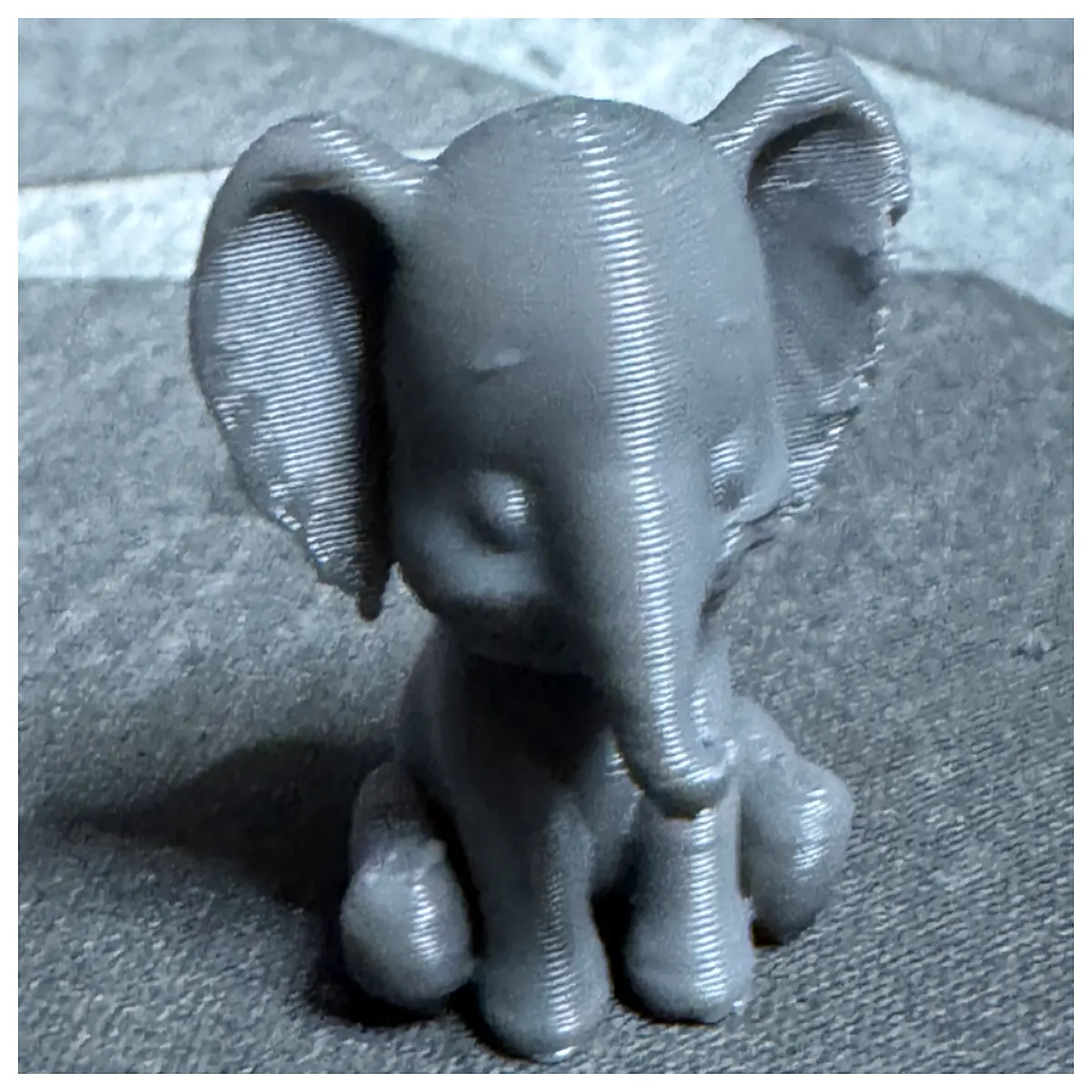 cute mini elephant figurine plush keychain desk decor kids