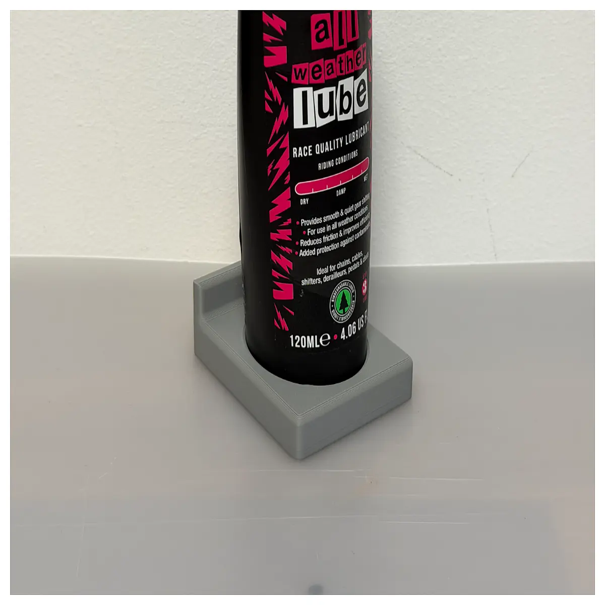 Muc Off Chain Lube Wall Mount Holder Bike Chain Maintenance Lubricant Support Chain Protection Accessories Hanging Bracket