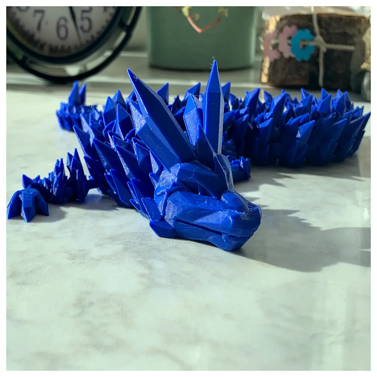 Moving Crystal Dragon Figurine Desktop Decoration Birthday Gift Collectible Crystal Dragon Toy Home Accent