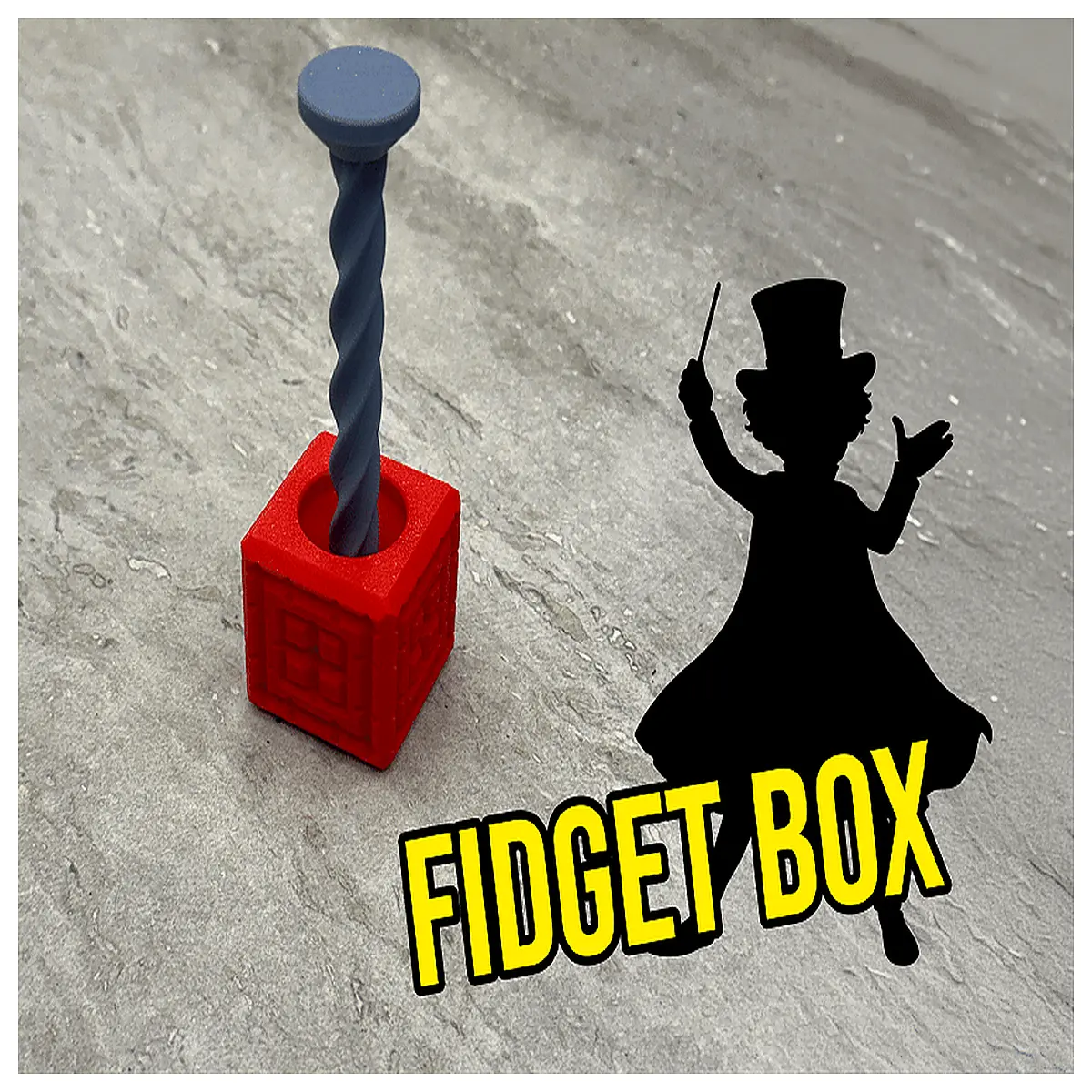 Nut Box Stress Relief Toy 3D Printed No Support Needed Model Parts Assembly Accessories