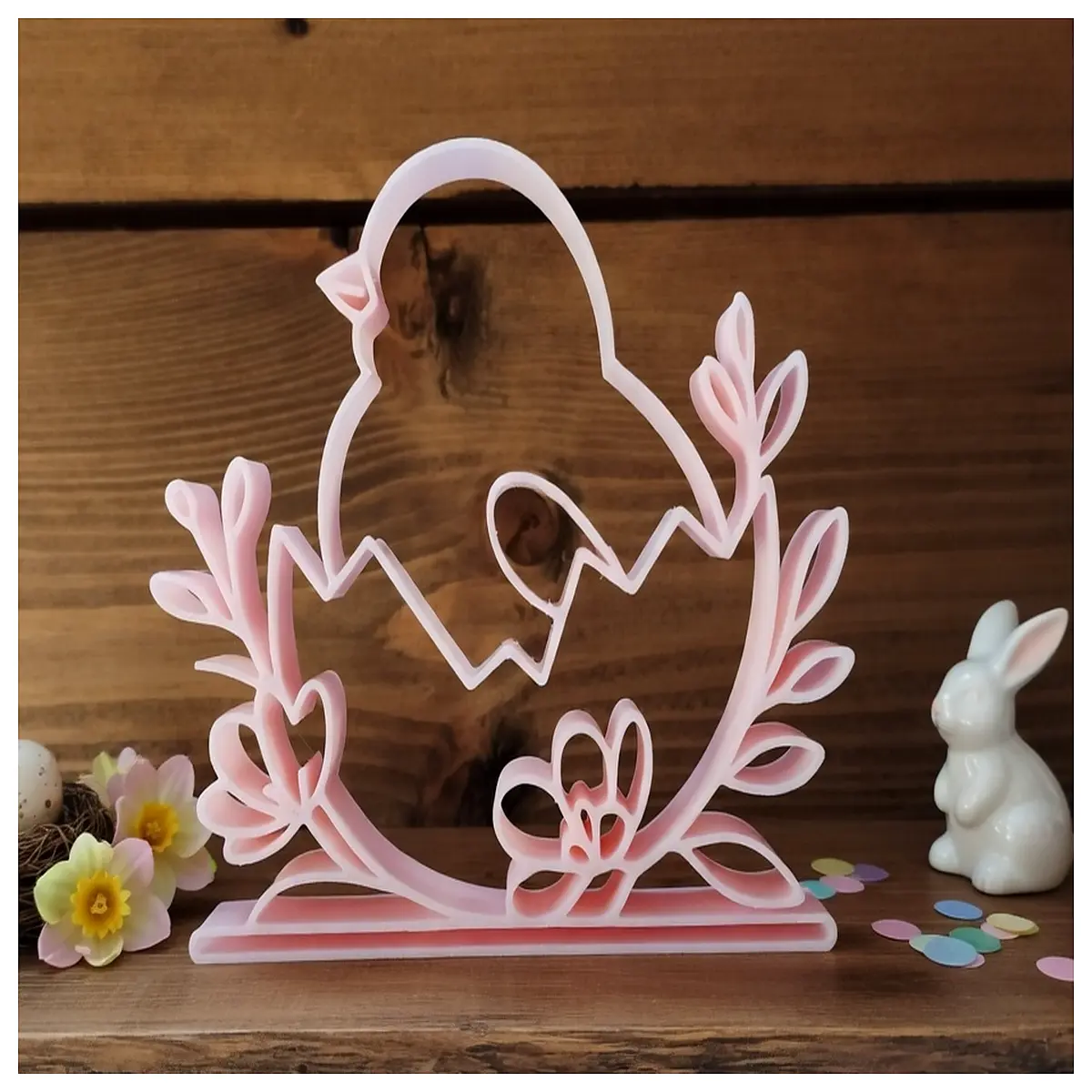 Easter Decoration Chicken Model Festive Decor Party Supplies Holiday Toy Easter Flock Ornament Easter Party Decoration
