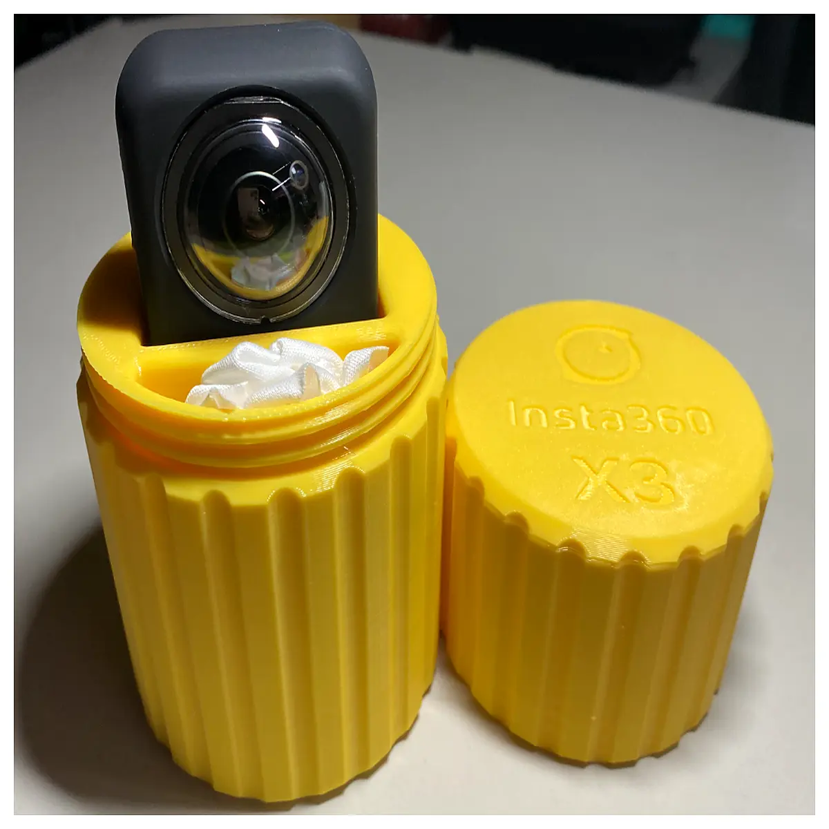 X3 Action Camera Storage Box Silicone Case Lens Protection Quick Release Accessory