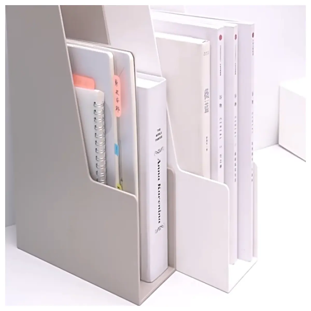 Minimalist Standing Bookshelf Wall Mounted Storage Shelf Modern Living Room Study Organizer Space Saving