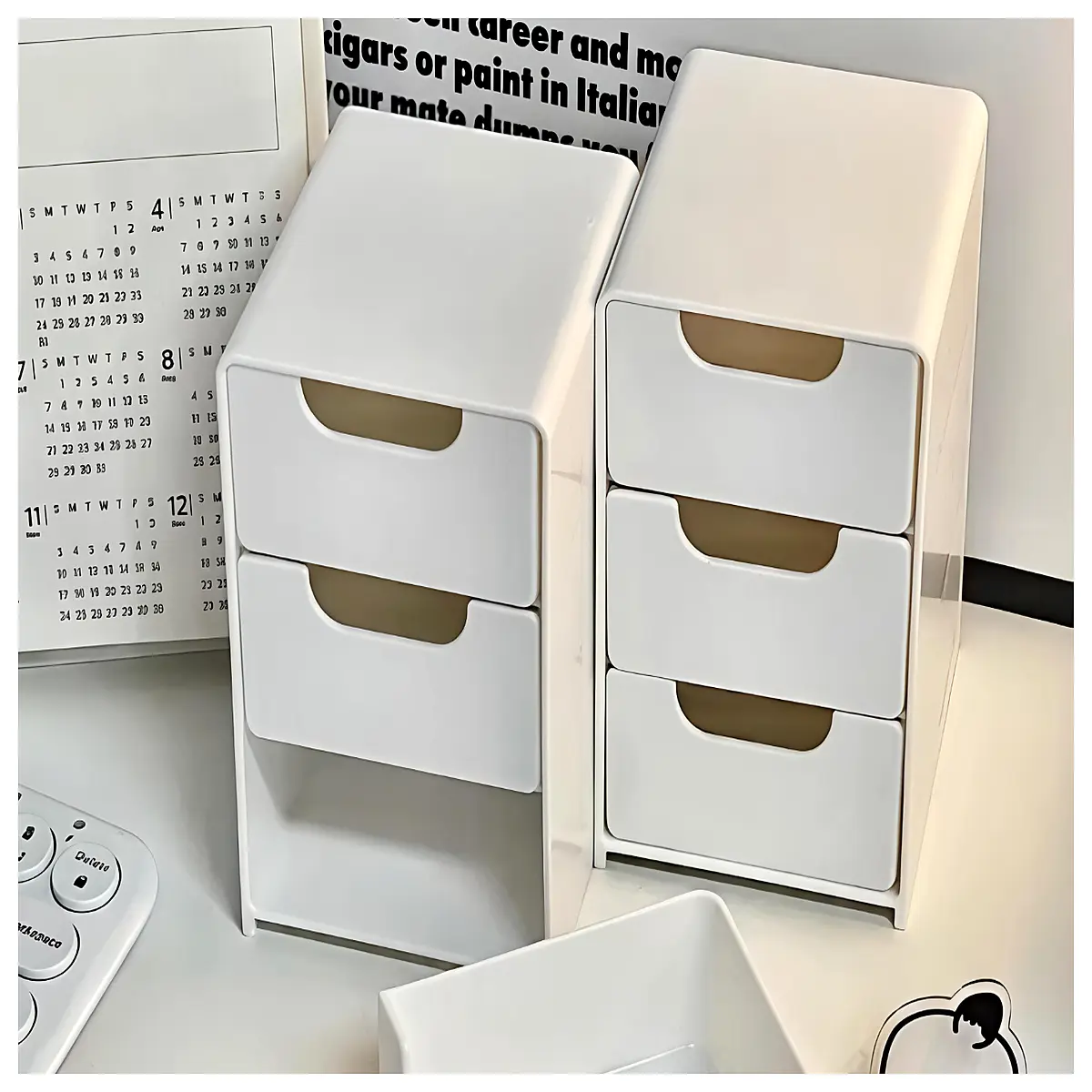 Desktop Drawer Organizer Small Storage Box Office Study Organizer Desk Storage Accessories File Box Storage Container