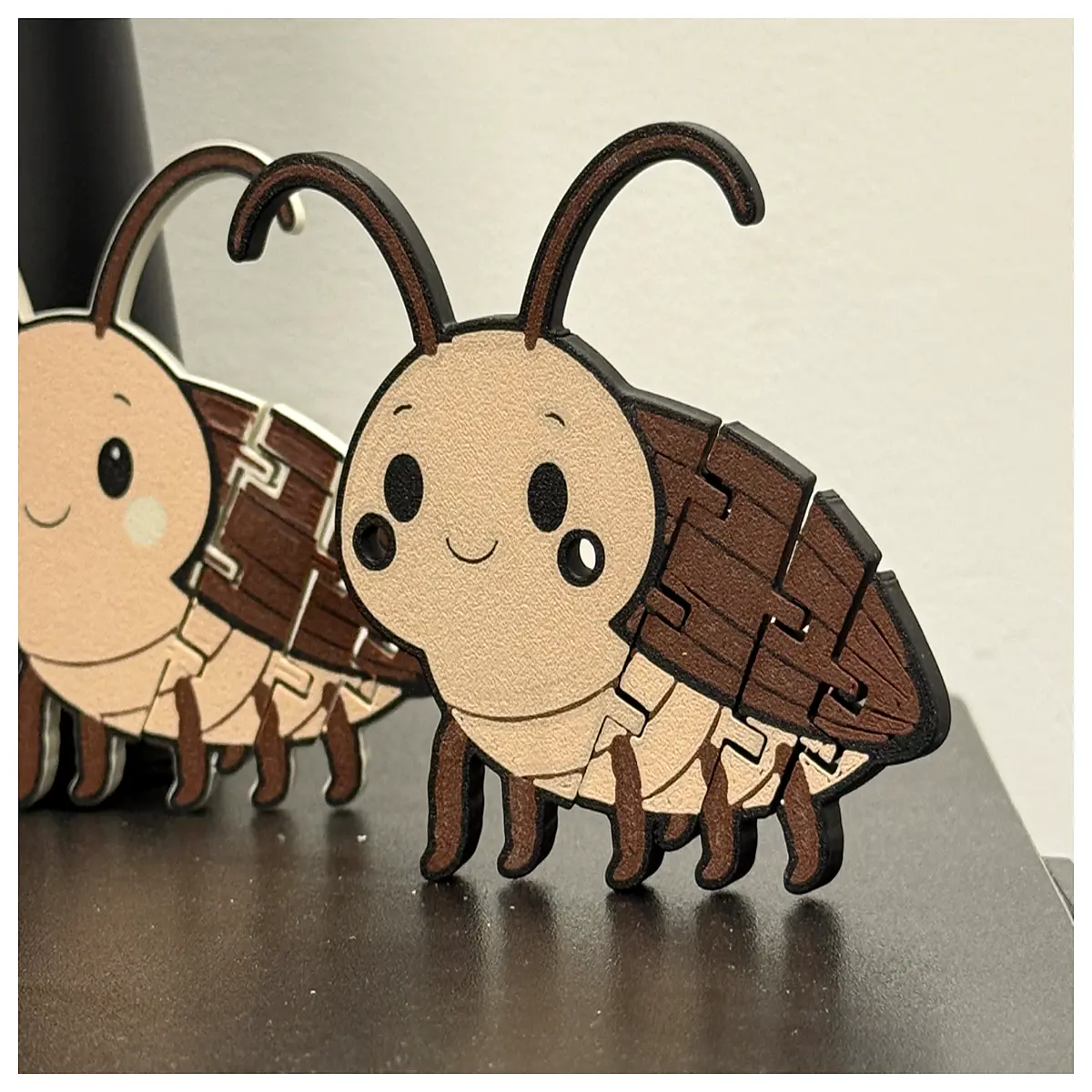 Cute Cockroach Keychain Miniature Hinged Soldier Toy 1 Hour Print Great Deal Collectible Miniatures Insect Model