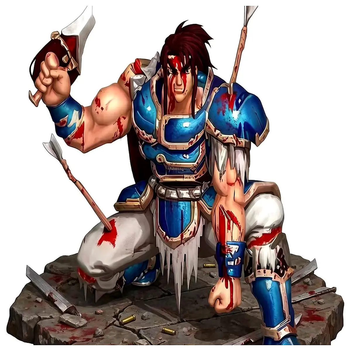 Game of Three Kingdoms Zhao Yun Statue Gourmet Conquest Continuation Version Desktop Decoration Game Collection Model