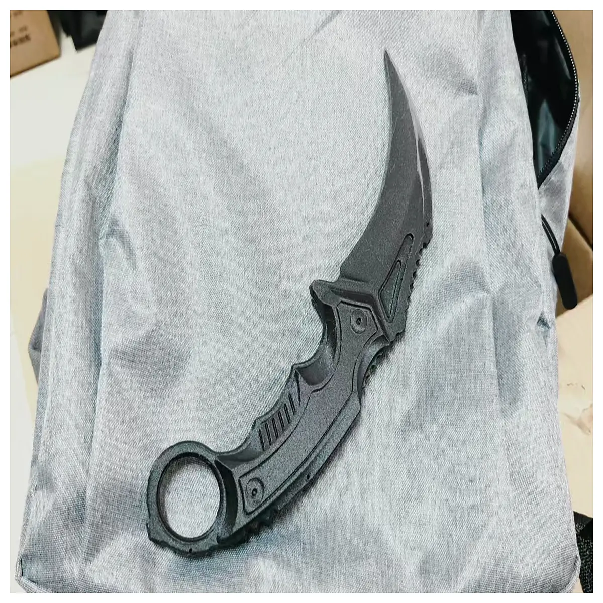 black tactical karambit hunting survival tool edc self defense sharp blade