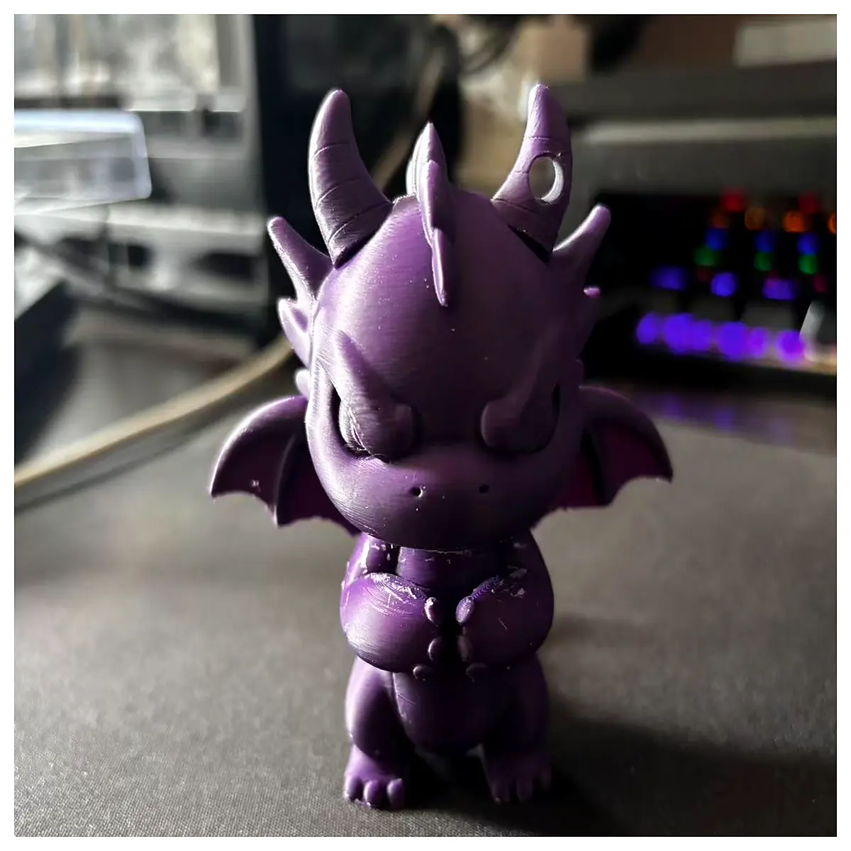 Cute Little Dragon Keychain Model Figurine Toy Collectible Souvenir Anime Accessory