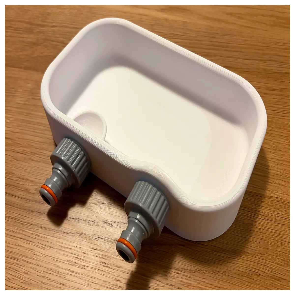 Cat Bowl with Garden Hose Inlet Outlet Pet Water Dispenser Automatic Water Filler Leak Proof Suitable for Cats