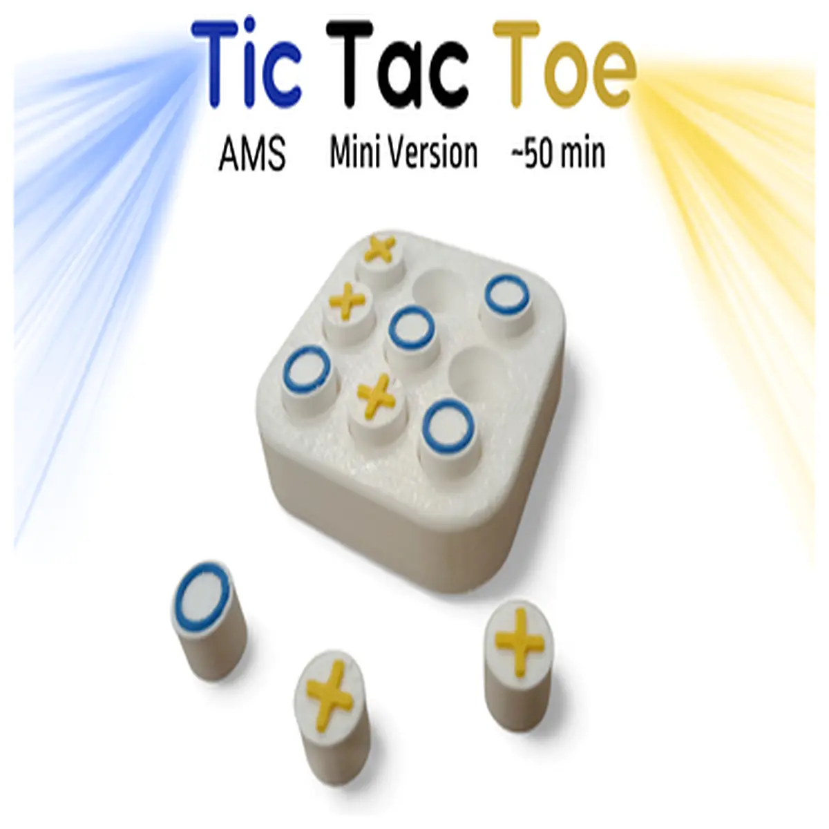 Toe Mini Version Approx 50 Minutes Puzzle Toy Kids Game Board Game Fun Brain Teaser
