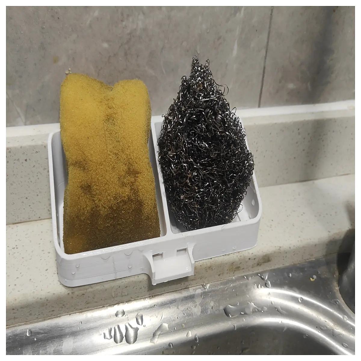 Sea Sponge Cleaner Draining Basket Kitchen Cleaning Tools Drip Tray Drainage Basket Essential Cleaning Gadget