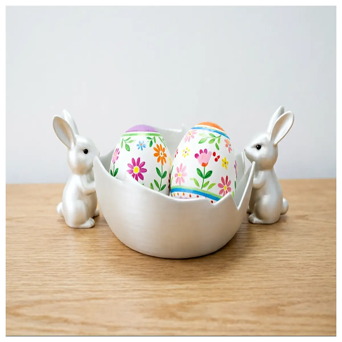Easter Bunny Egg Bowl Decoration Toy Festive Supplies Easter Gift Creative Ornament