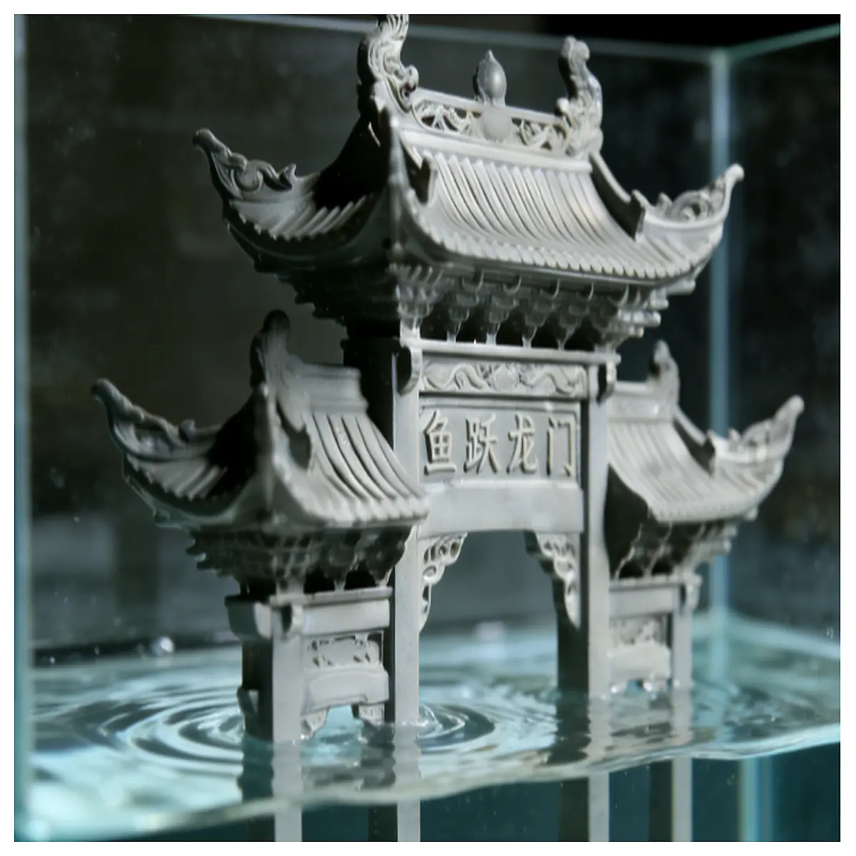 Carp Rising Dragon Gate Fish Tank Decoration Realistic Water Scene Aquarium Landscape Decoration Dragon Gate Fish Tank Model Fish Tank Ornament Aquari