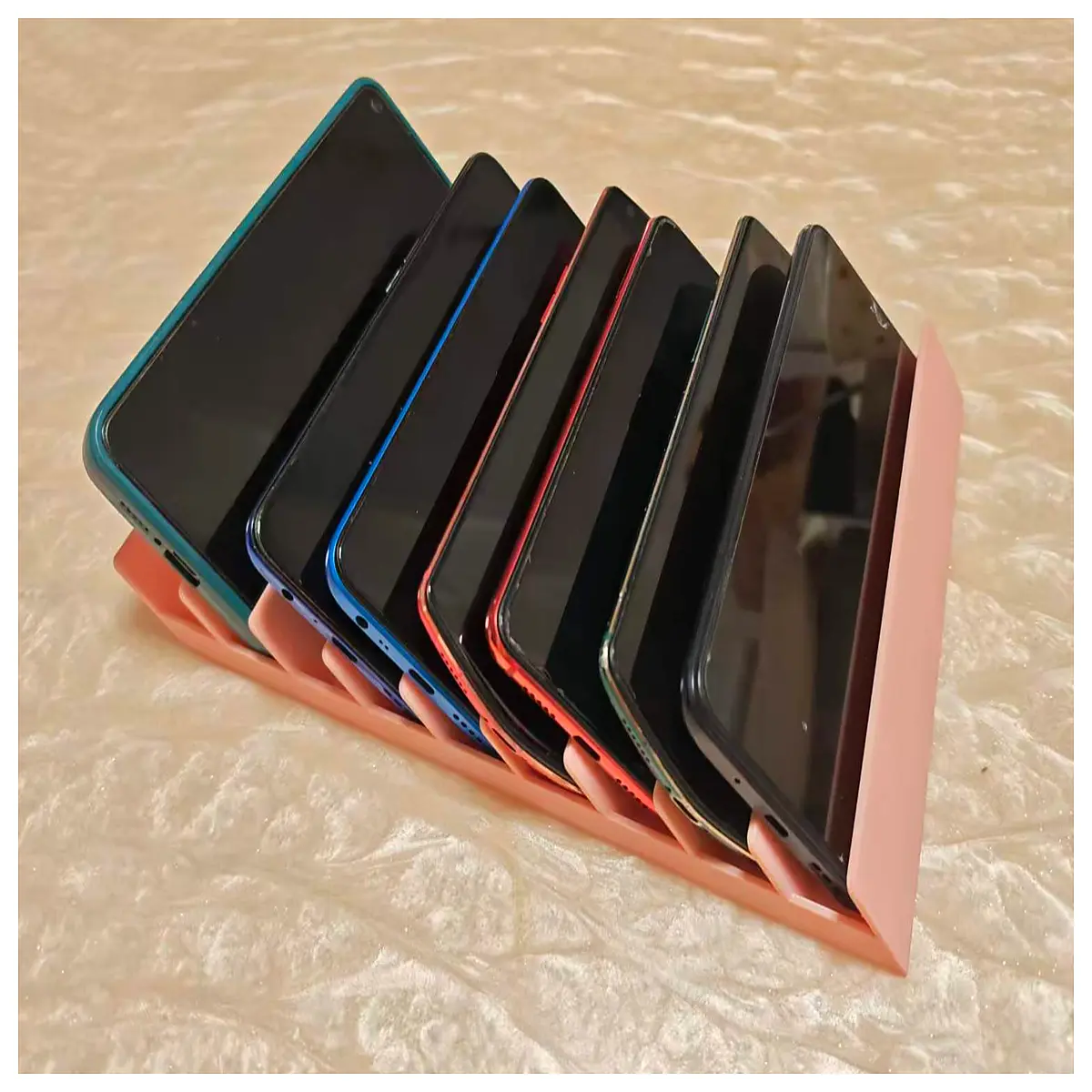 Multi Phone Organizer Stand Phone Holder Accessories Phone Storage Rack Phone Case Set Mobile Device Organizer