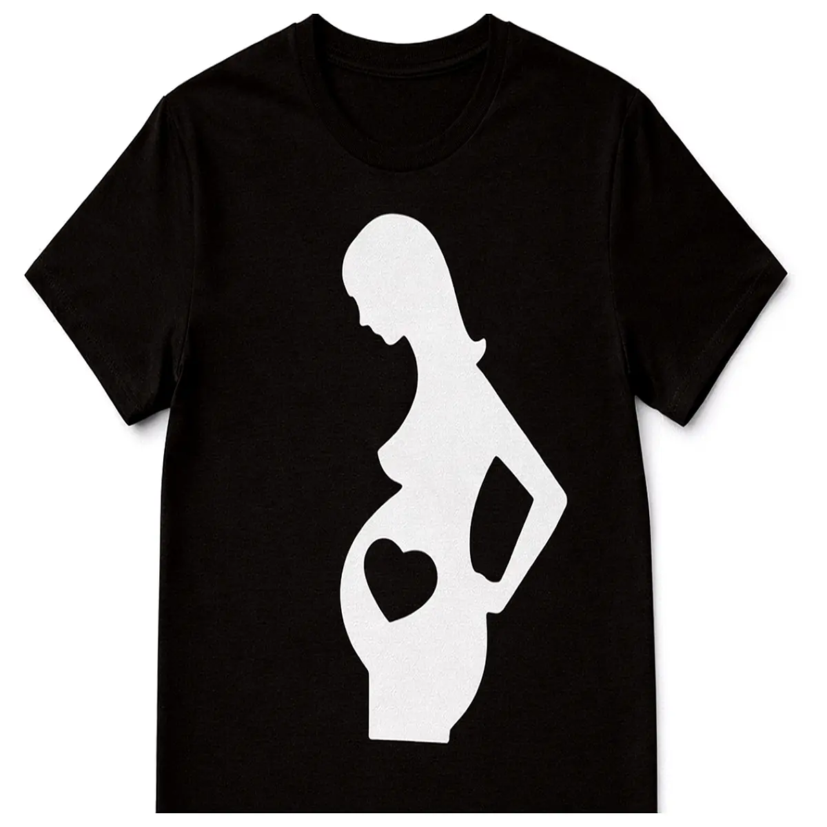 Pregnancy T shirt Printing Baby Announcement Tee Custom Belly Print Mom Gift Creative Baby Clothes