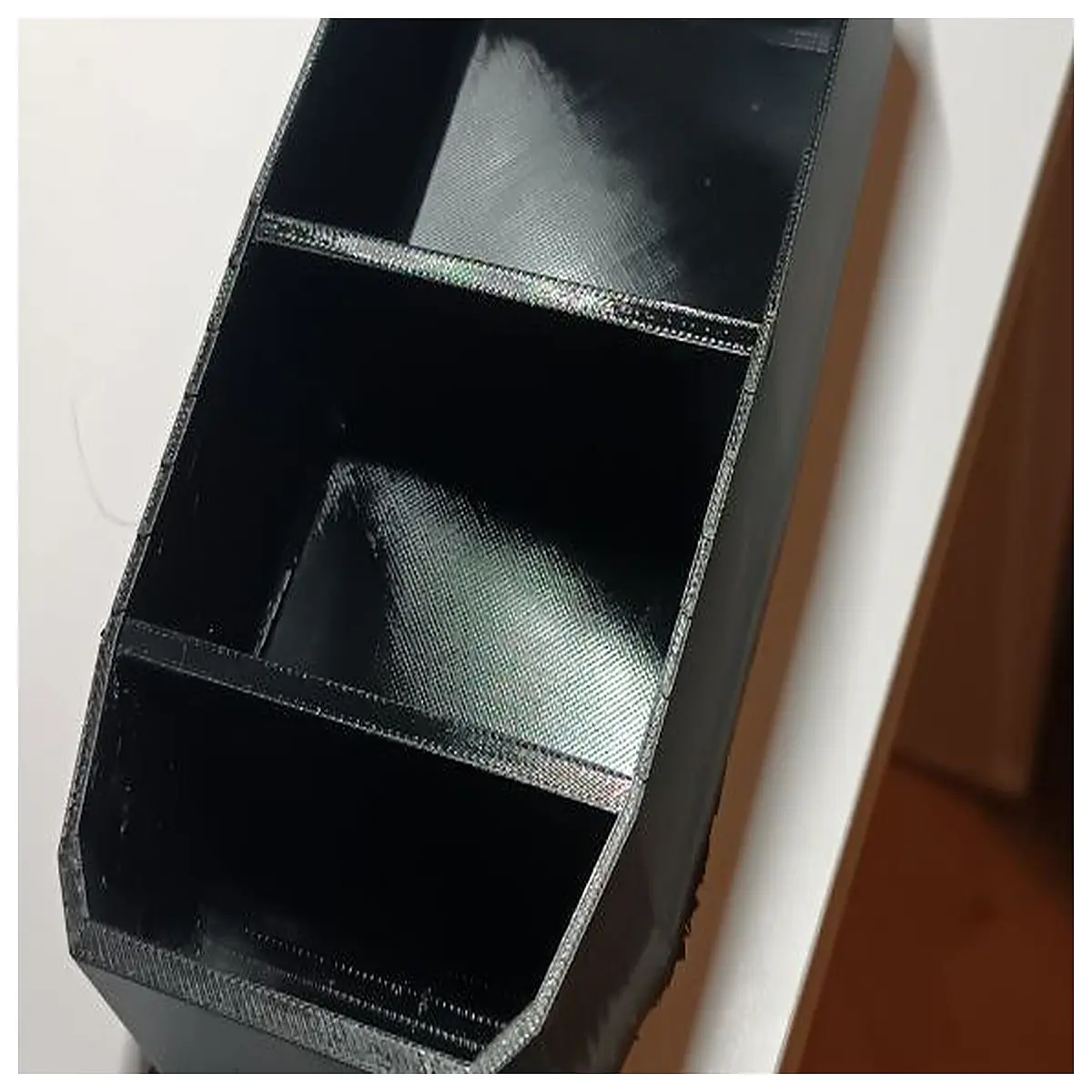 4 Center Console Organizer Car Storage Box Space Saver Driver Side Black