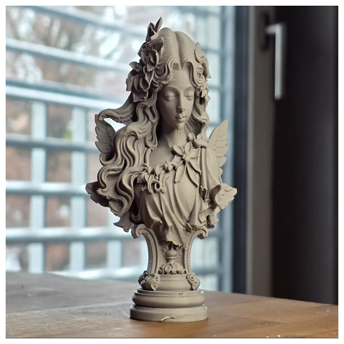 Angel Child Half Statue Figurine Art Decor Indoor Ornament Art Collection Display Piece