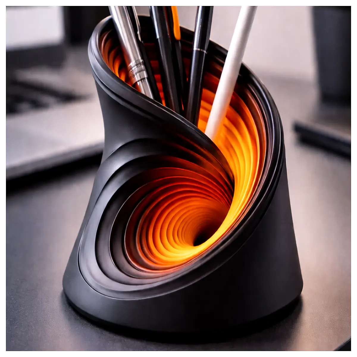 Portal Pen Holder Desktop Organizer Multi Functional Decoration Office Desk Creative Ornament Pen Case Small Parts Storage
