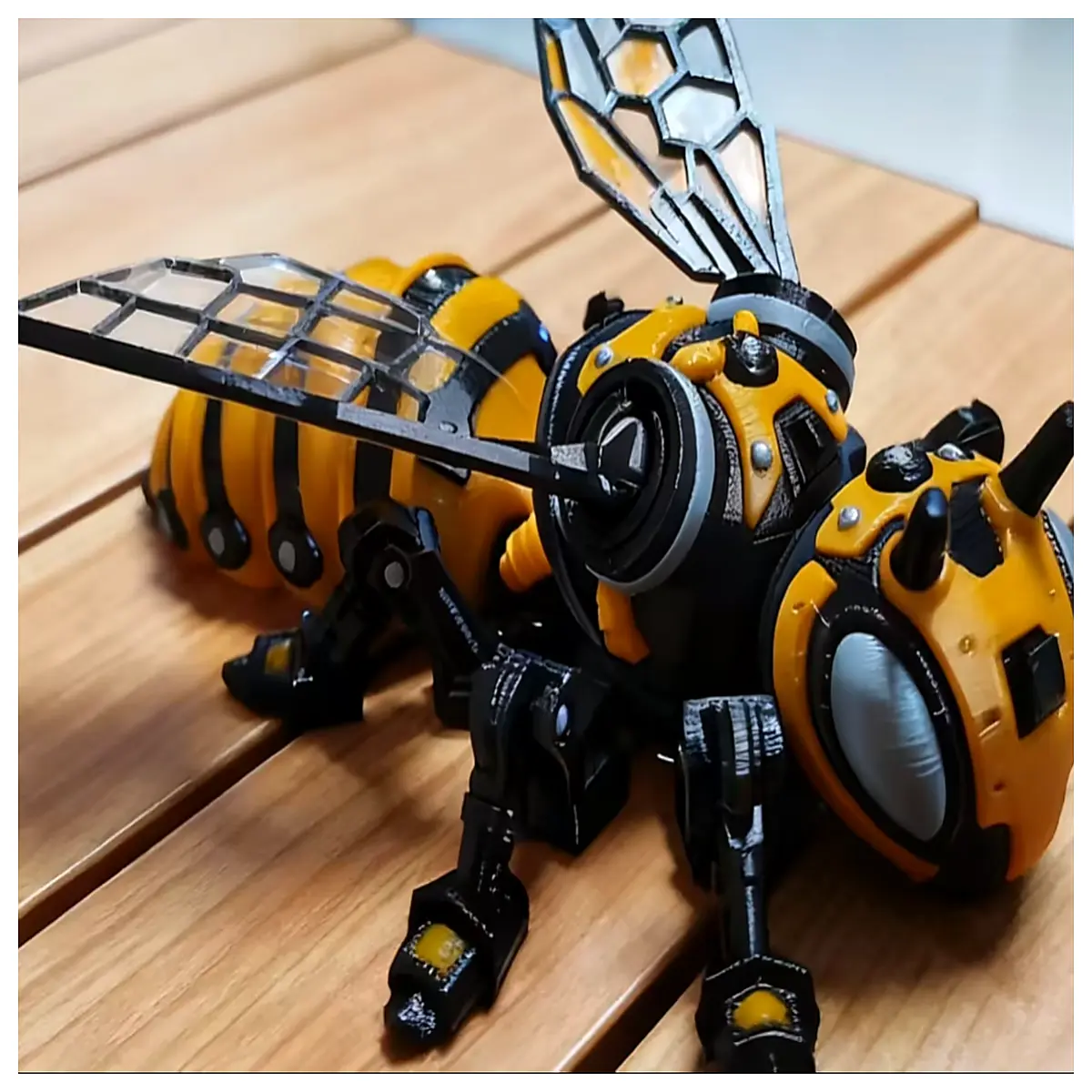 robotic bee toy for kids mechanical insect science wind up metal bee educational stem robot