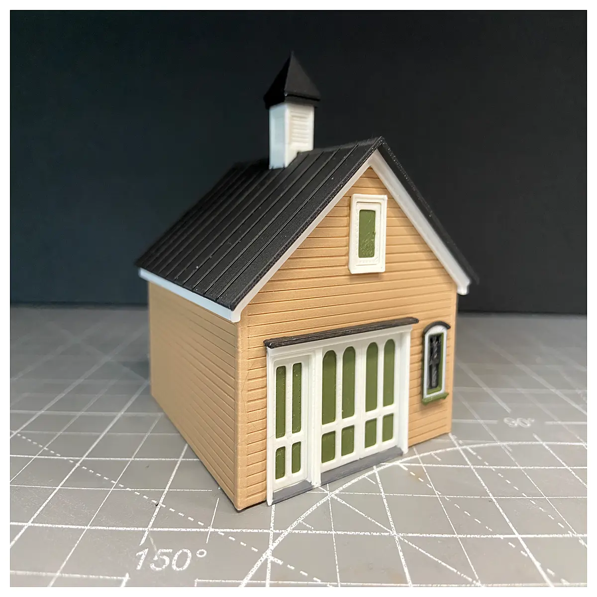 2 Scale Model Horse Barn Garage Toy Set Scene Decoration Railroad Hobby Mini Garage