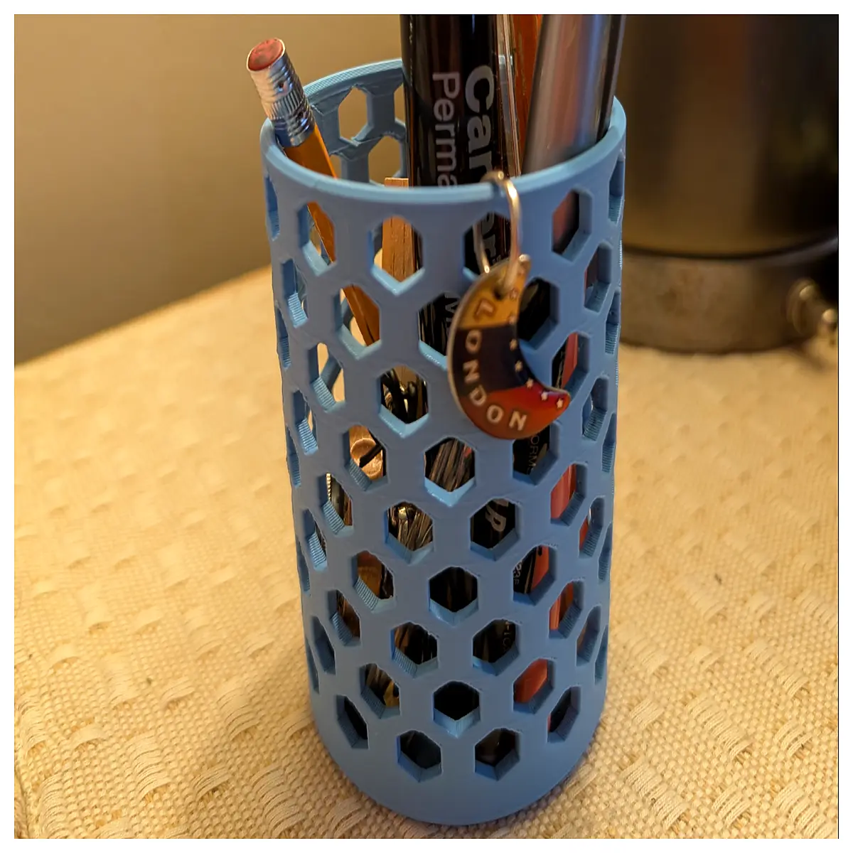 Hexagonal Grid Pencil Case Holder Drawing Sketching Art Supplies Organizer Pencil Case Accessories Multi Function