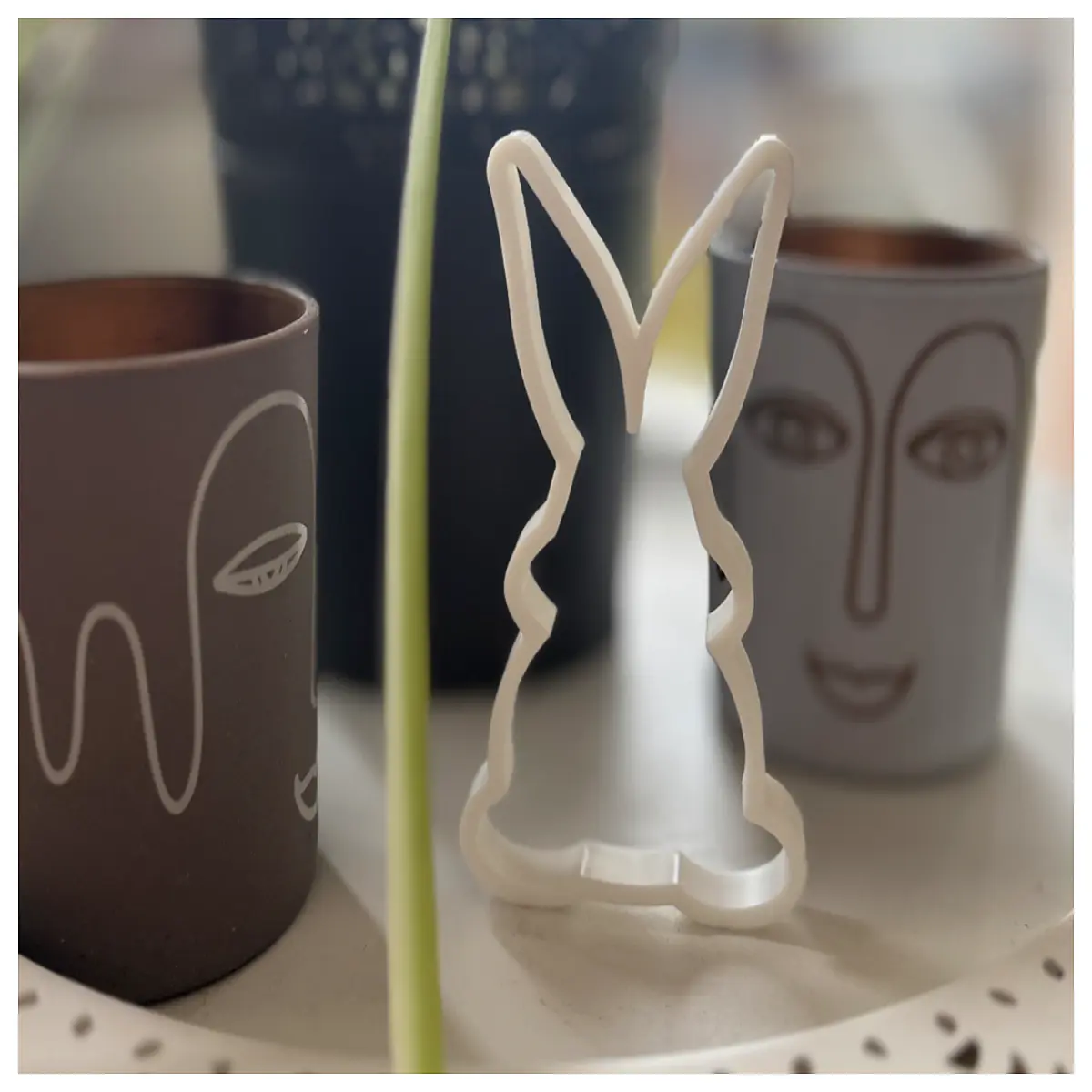 Easter Bunny Decoration Festive Decor Decorative Toy Easter Gift Modern Rabbit Creative Ornament