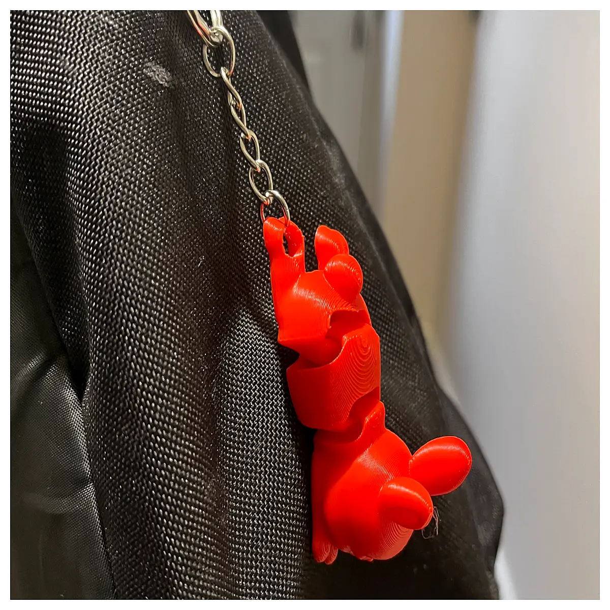 Articulated Rabbit Keychain Cute Animal Figurine Desk Decoration Rabbit Toy Pet Gift Puzzle Toy