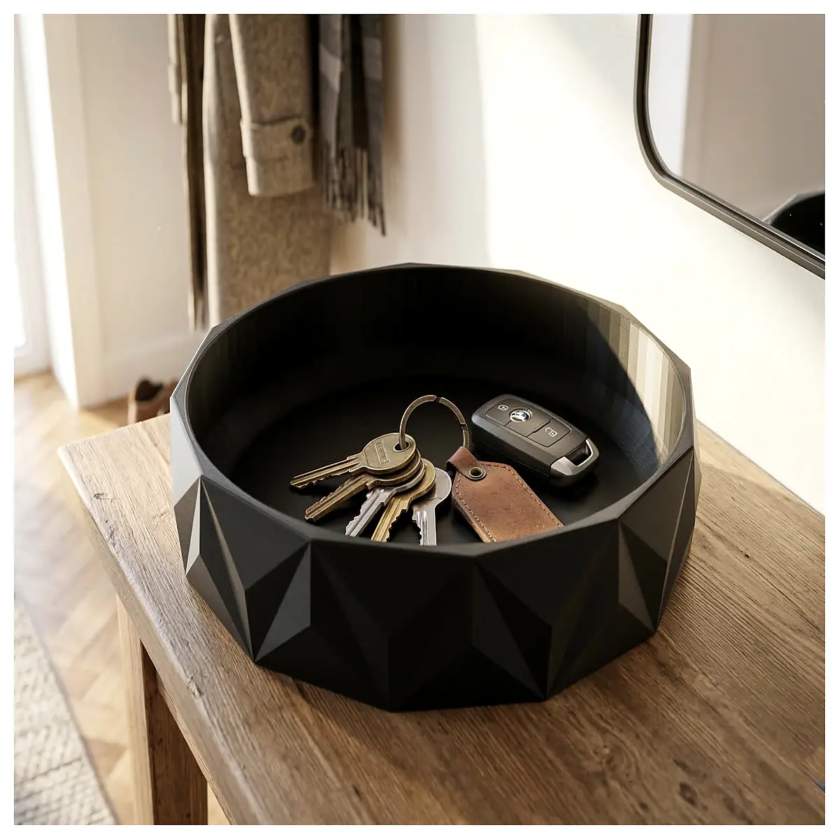 Geometric Shelf Display Tray Decorative Storage Basket Creative Living Room Ornament Multi Tiered Organizer Shelf Display Stand