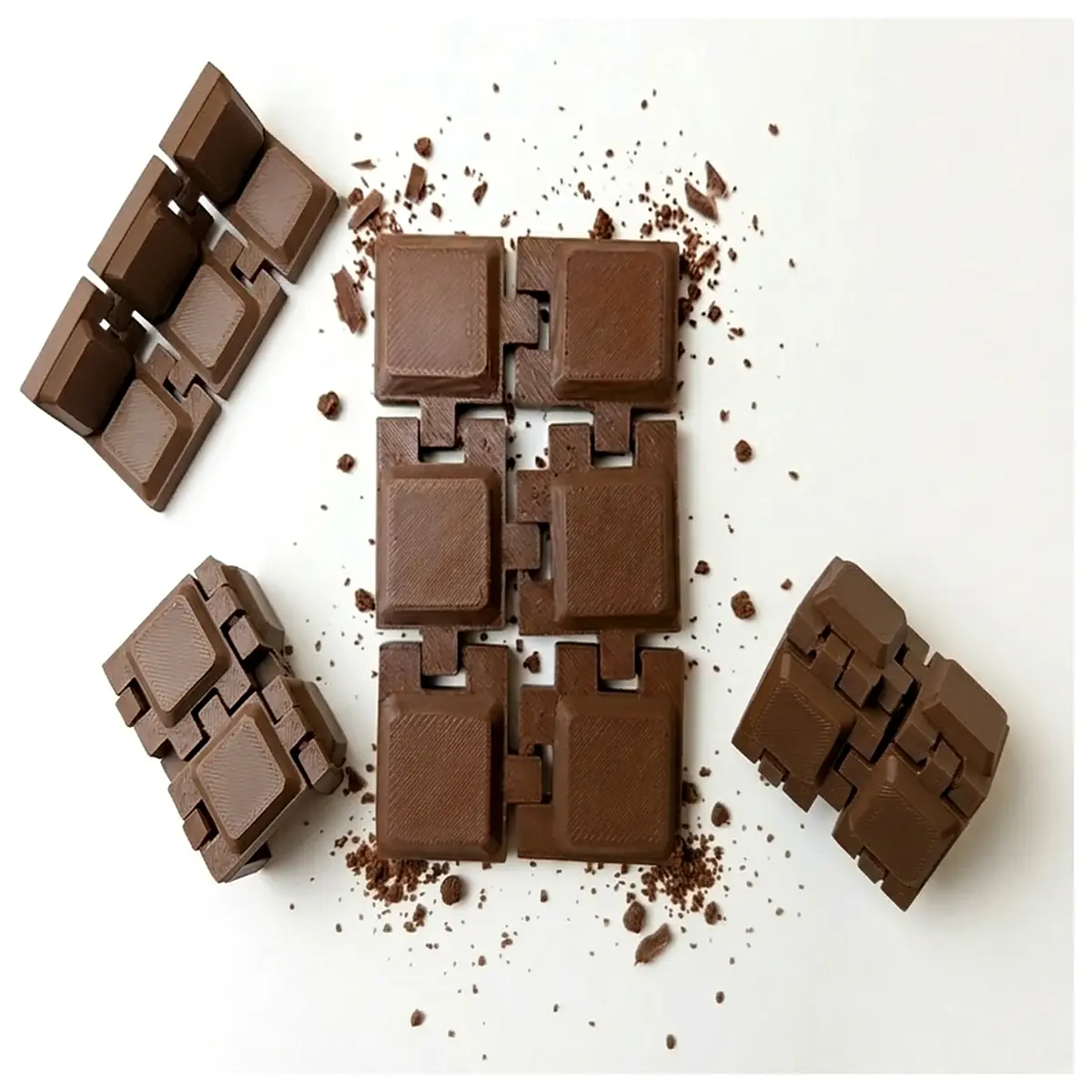 Chocolate Bar Stress Relief Toy Fun Stress Buster Chocolate Bar Stress Relief Toy Fidget Toy Anxiety Relief