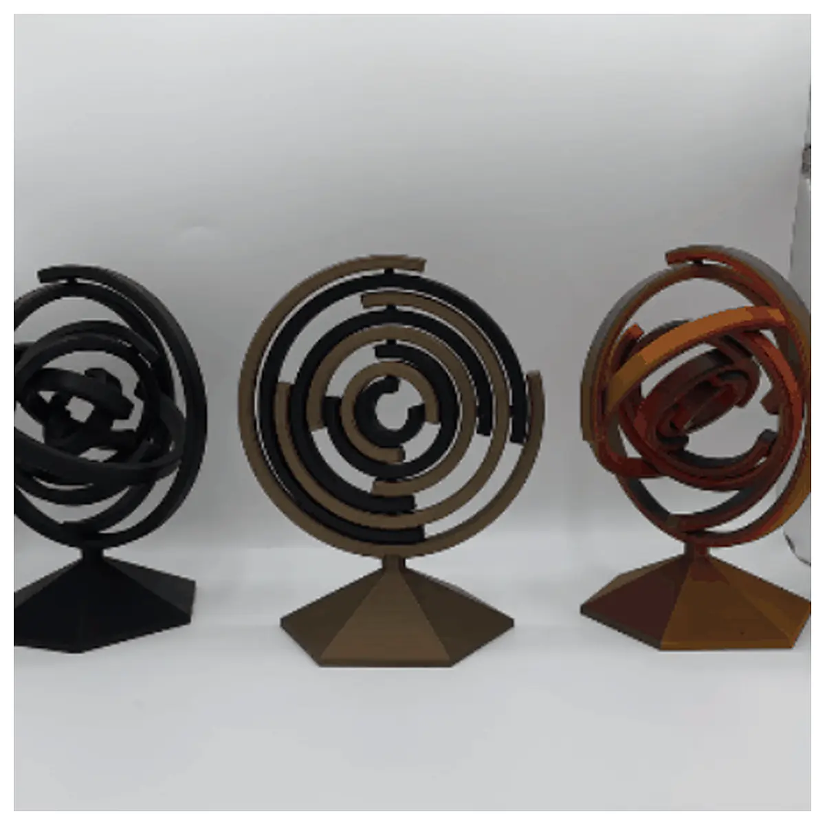Kinetic Helix Desktop Sculpture Stress Relief Toy Rotating Model Decorative Desk Toy IoT Gift Relaxation Creative