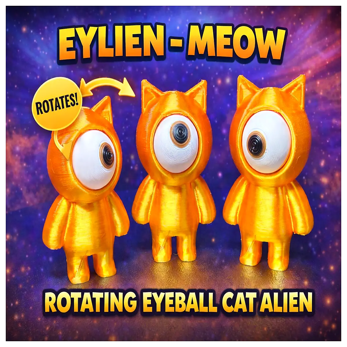 Eylien Meow Rotating Cat Toy Interactive Cat Toy Puzzle Cat Toy Cat Accessories Rotating Cat Toy