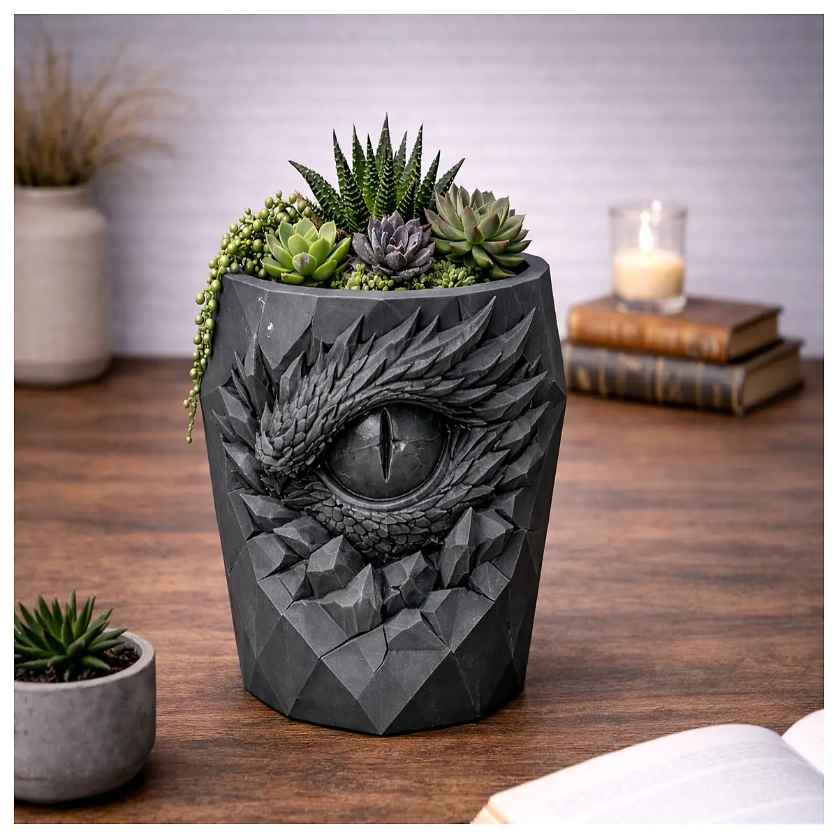 Dragon Fruit Pot Planter for Flowers Indoor Garden Decor Balcony Flower Pot Cactus Pot Succulent Container Floral Display