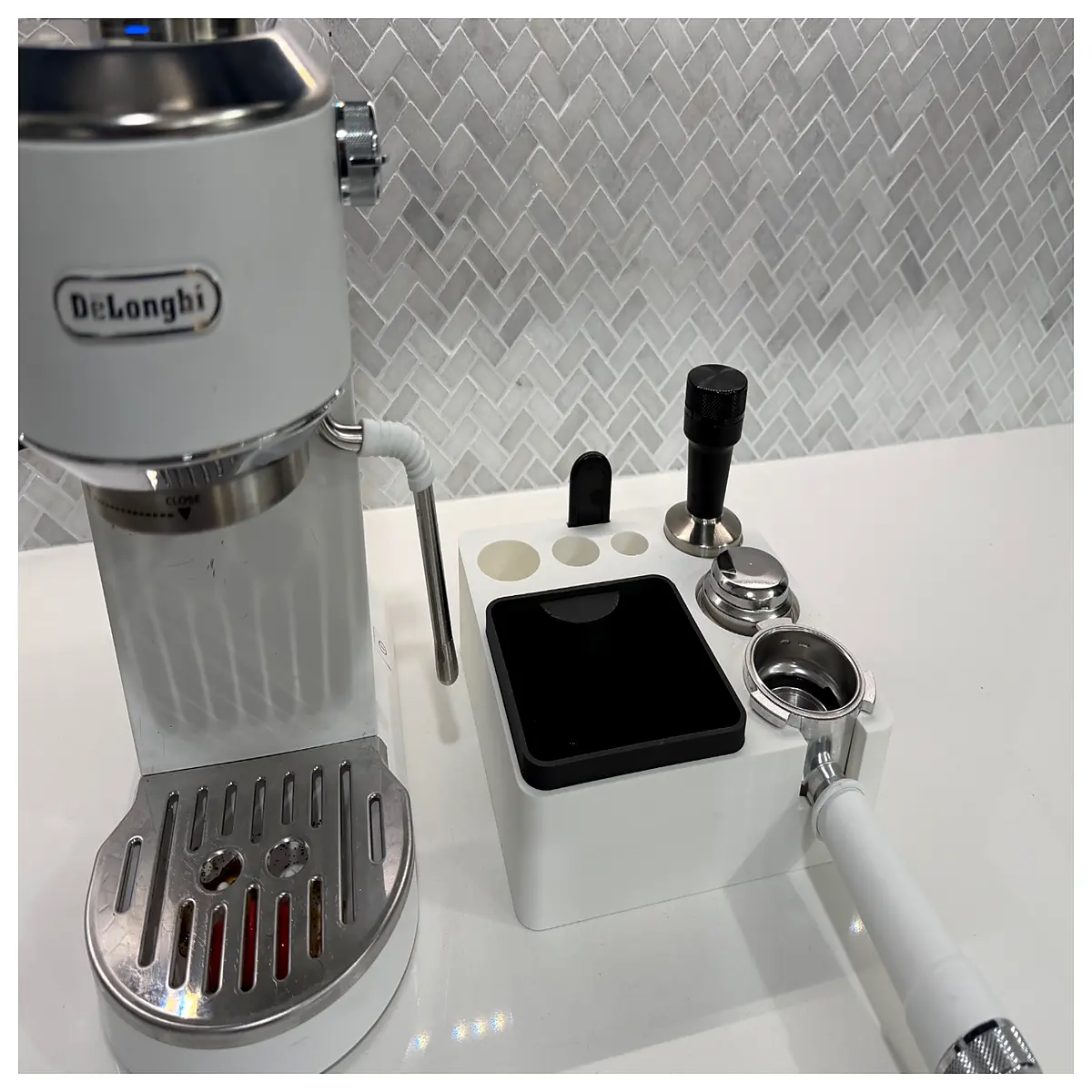Adjustable Italian Espresso Coffee Grounds Processing Station Espresso Grinder Accessories Coffee Waste Separator Espresso Extraction Equipment Coffee