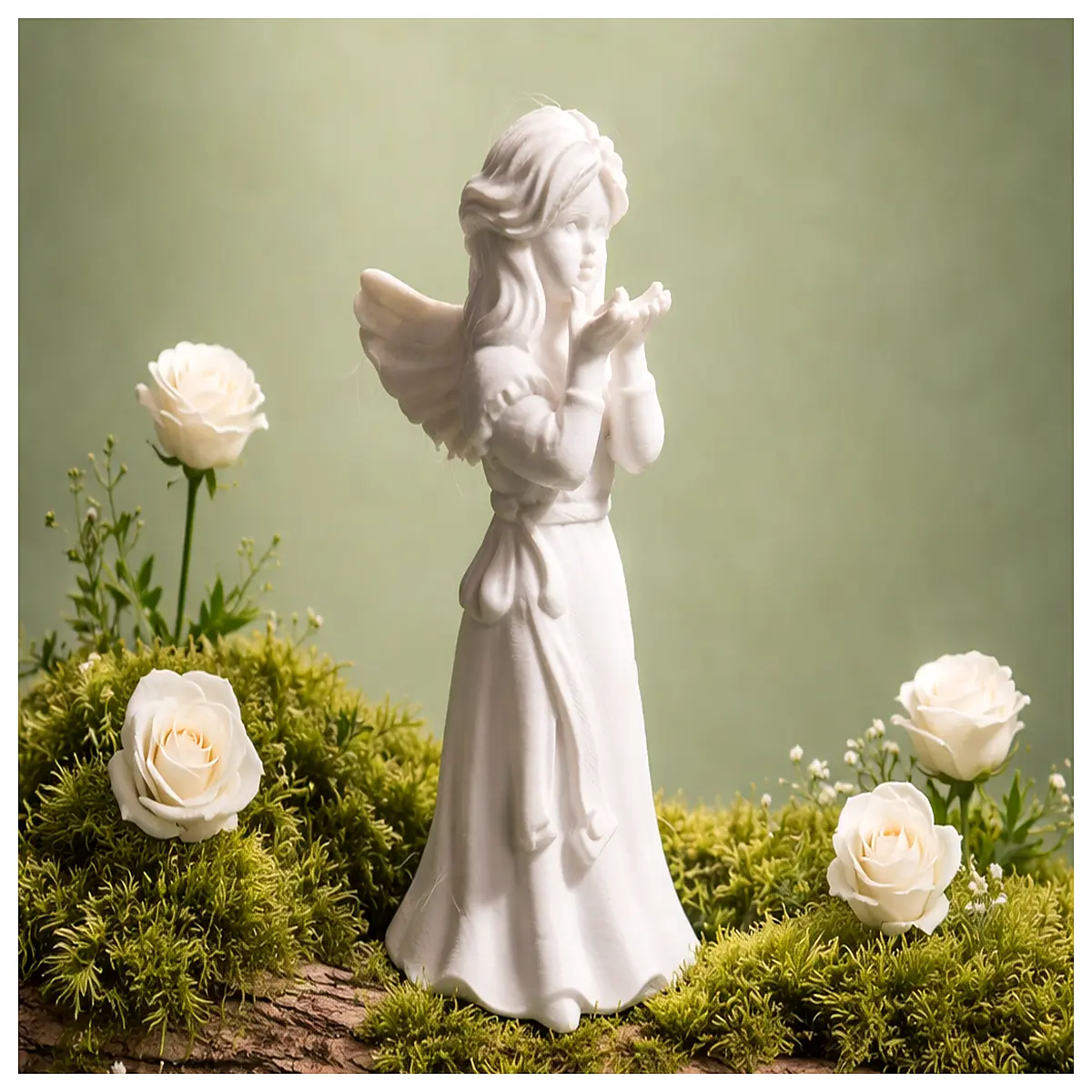 Little Angel Statue Angel Figurine Angel Decoration Religious Angel Model Creative Gift Angel Sculpture