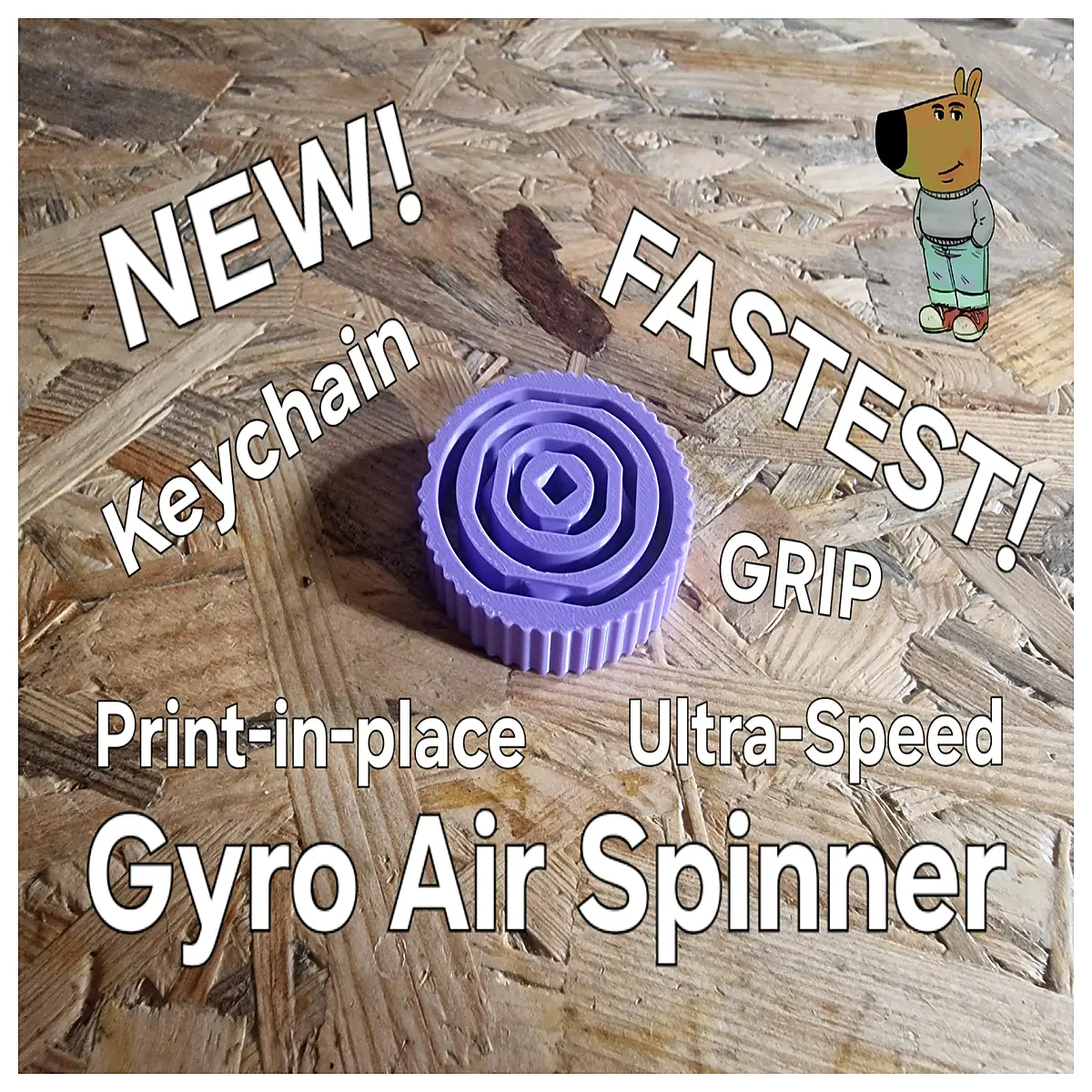 New High Speed Integrated Rotating Gyroscope 3D Printing Stress Relief Toy Good Feel Fun Puzzle