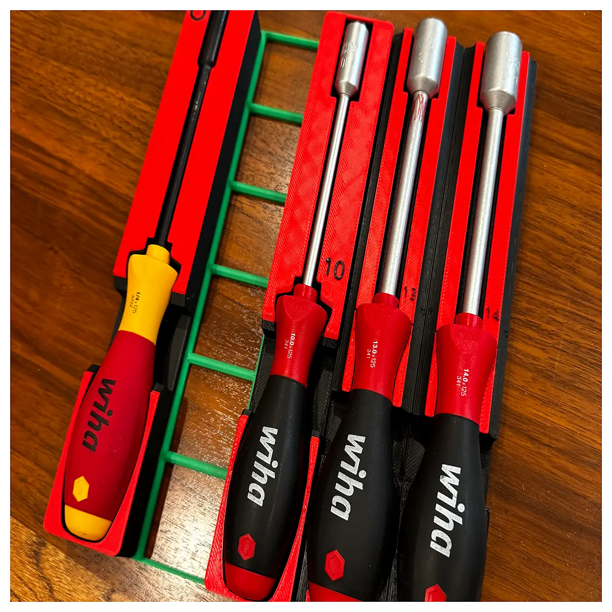 Gridfinity Ratchet Organizer System Wiha 341 Wrench 1013 14mm Fastening Tools Repair Parts