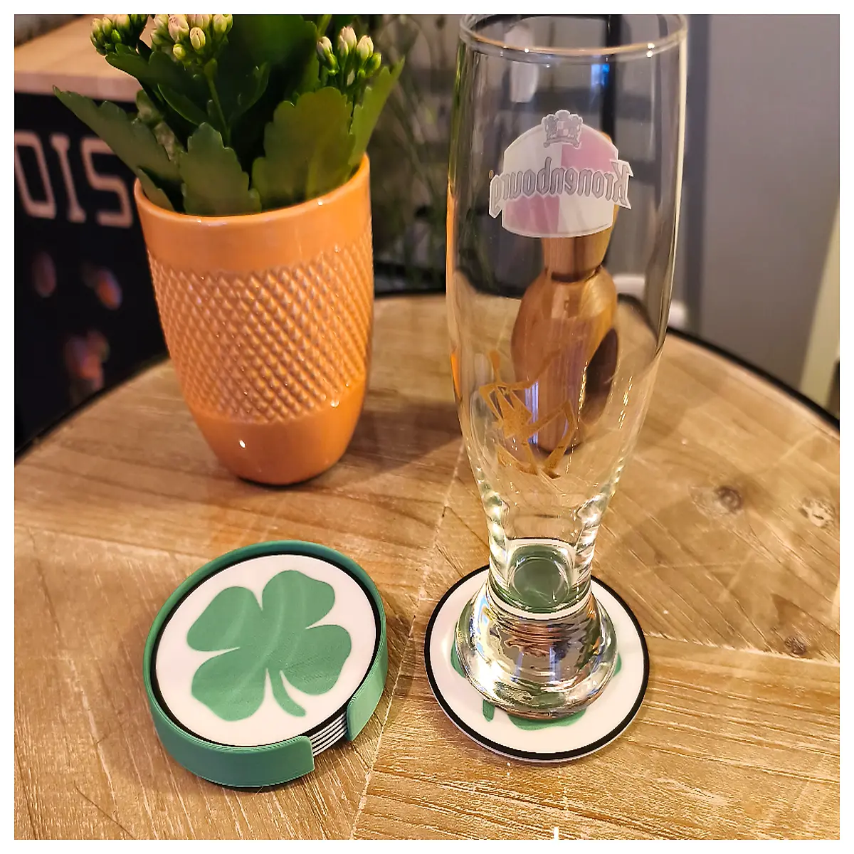 St Patrick s Shamrock Coasters Festive Decoration Bar Tableware Party Supplies Shamrock Display