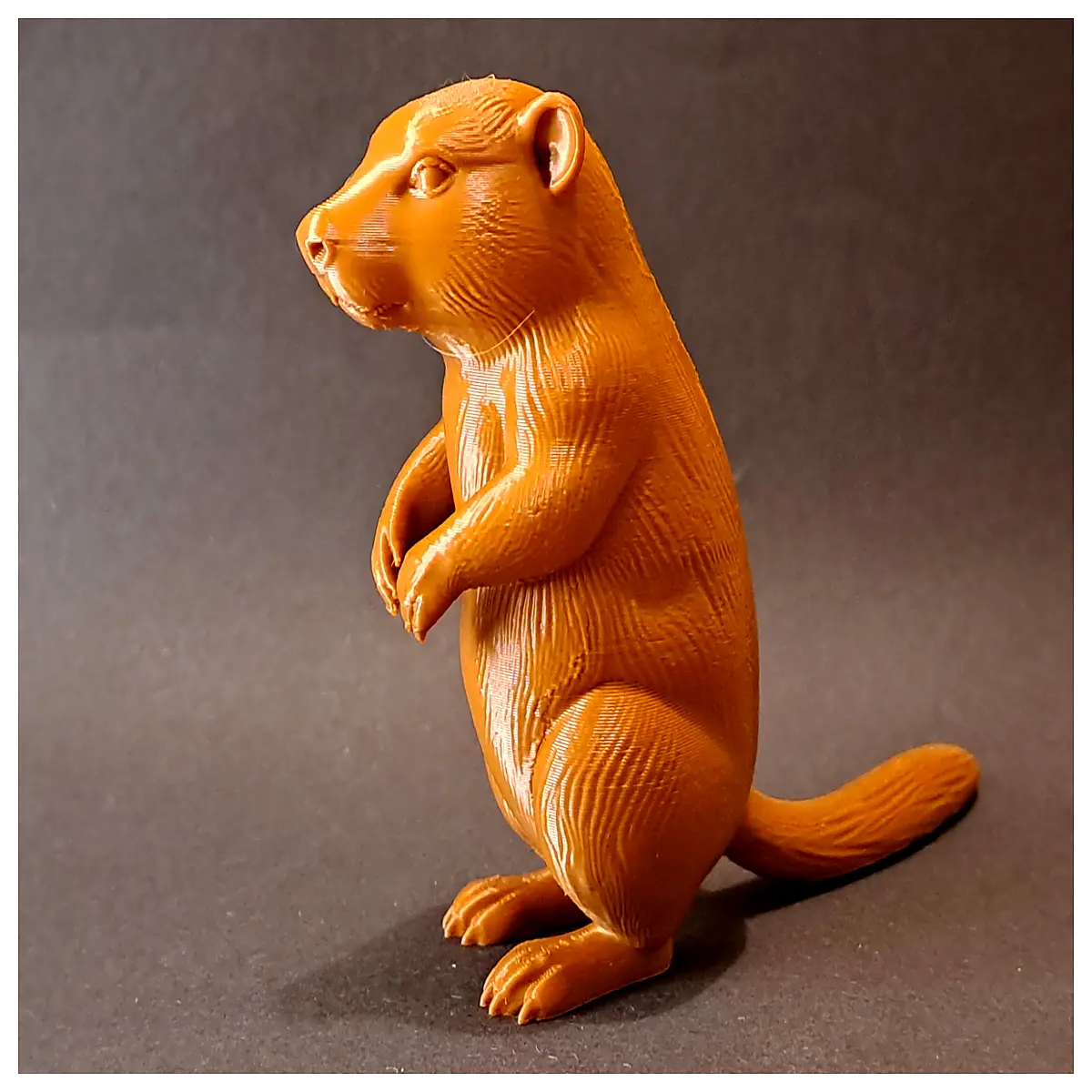 Standing Prairie Dog Model Animal Toy Desk Decoration Collectible Prairie Dog Souvenir Realistic Gift Pet Decor