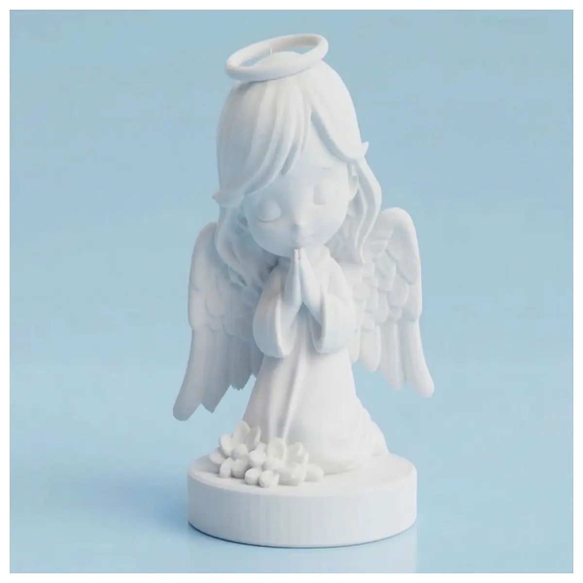 Prayer Angel Statue Religious Decor Church Ornament Spirit Sculpture Praying Angel Art Figure