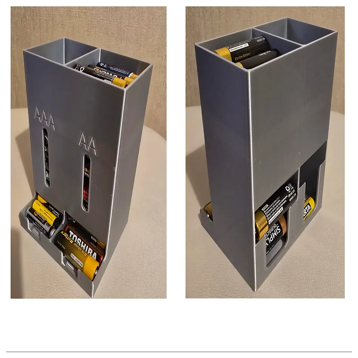AA AAA Battery Organizer Box with Carrying Case Portable Charger Storage Battery Protection Case Multi Purpose Storage Bag