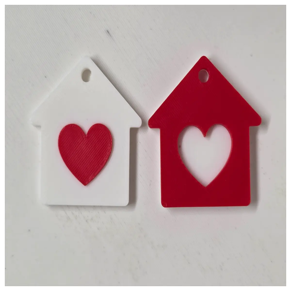 Shaped Keychain Cute Gift Couple s Memorial Romantic Accessory Keychain Parts Charm