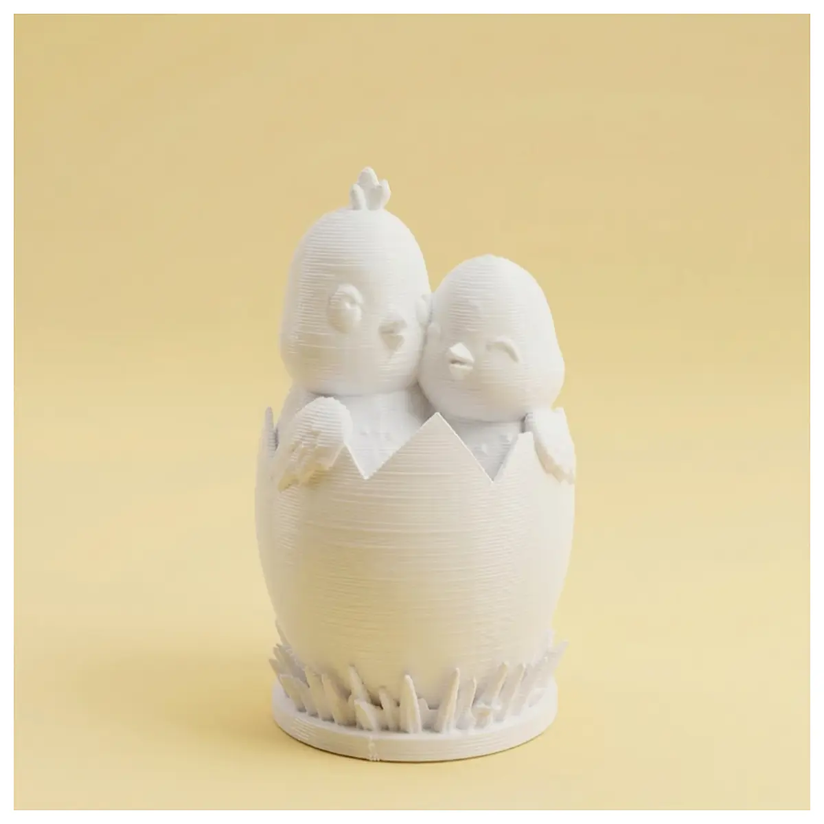 cute baby chick in eggshell hatching toy realistic plush animal for kids nursery decor