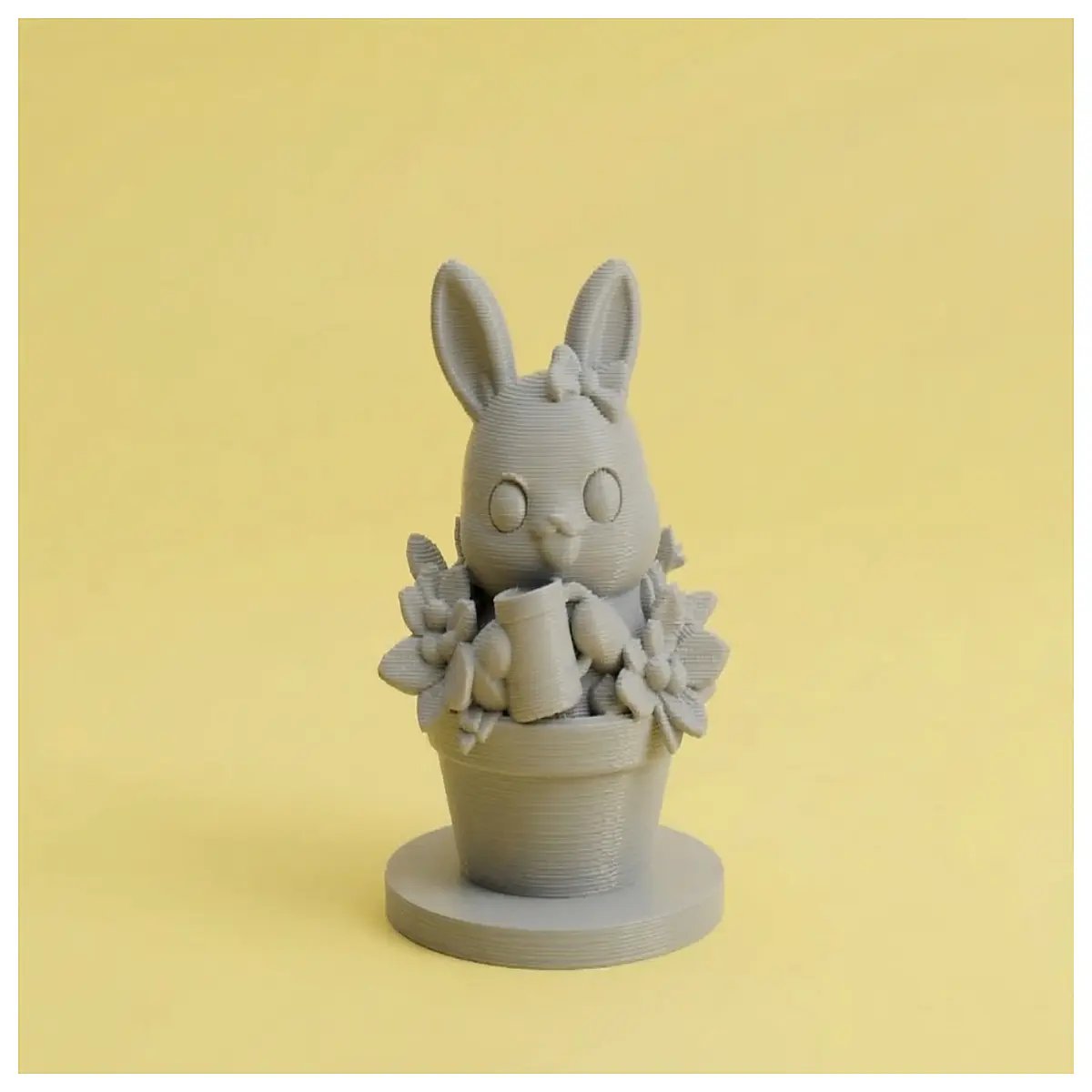 cute ceramic bunny planter for succulents small animal flower pot desk decor garden gnome rabbit vase whimsical home garden ornament
