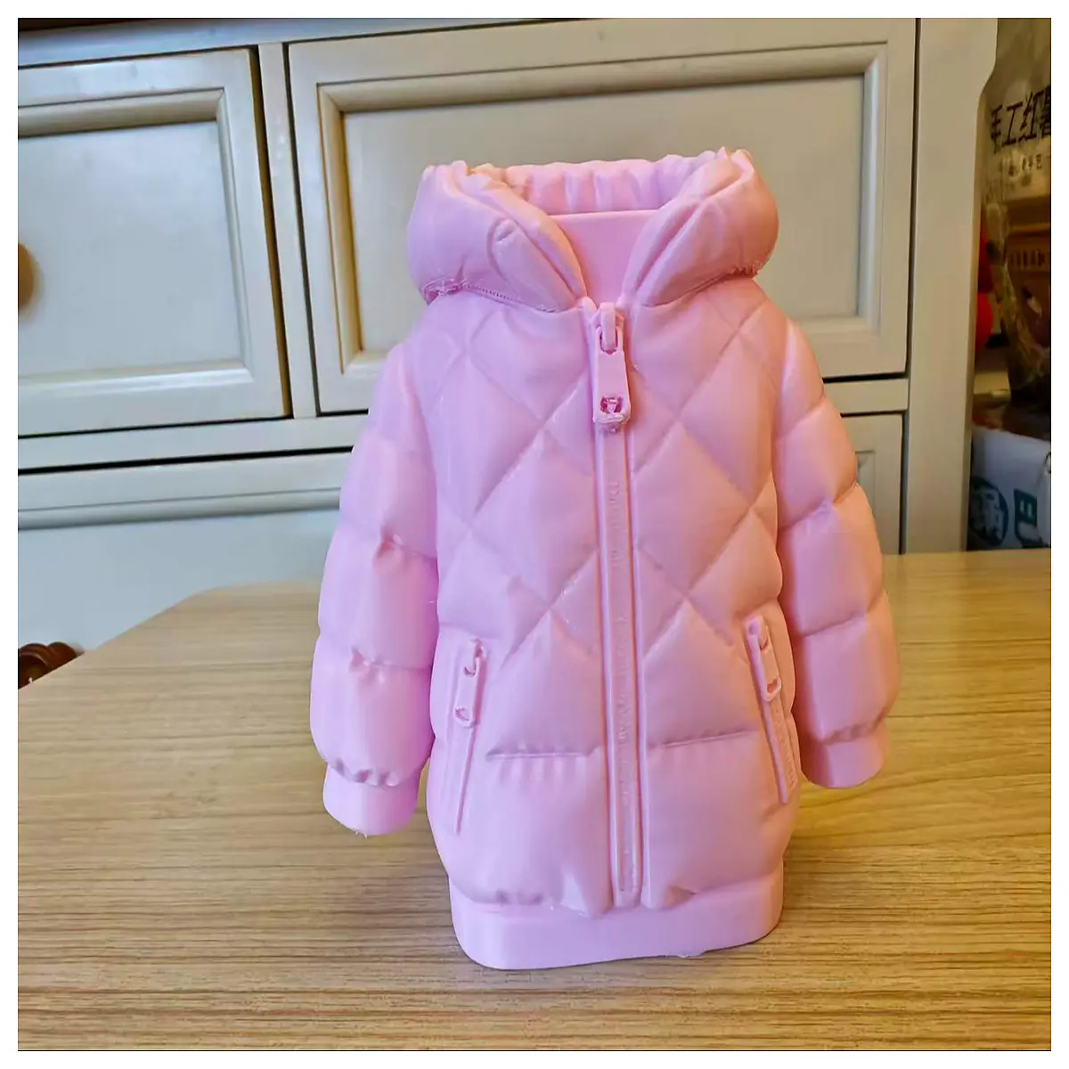 Down Jacket Pencil Case Outdoor Travel Hiking Backpack Accessory Down Feather Jacket Pen Holder