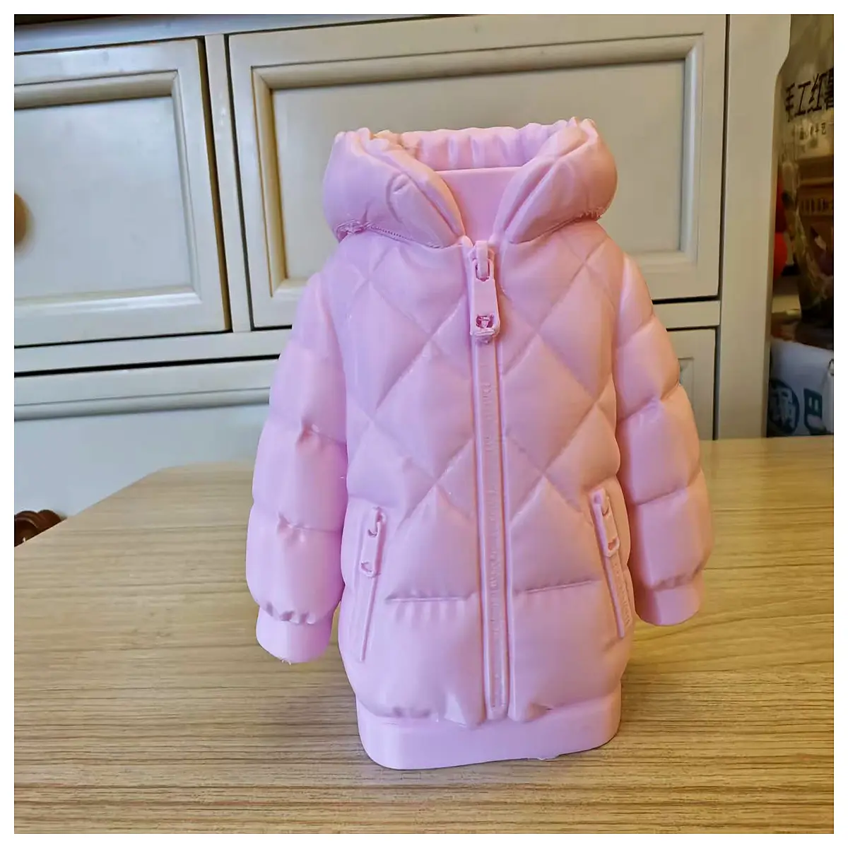 Down Jacket Pencil Case Outdoor Travel Hiking Backpack Accessory Down Feather Jacket Pen Holder
