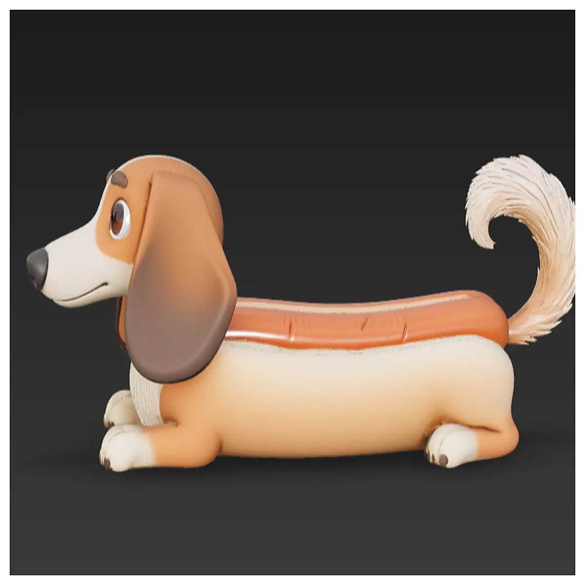Hot Dog Carrying Dachshund Dog Toy Pet Dog Play Accessories Kids Learning Toys Dog Treat Bag Cute Pet Gift